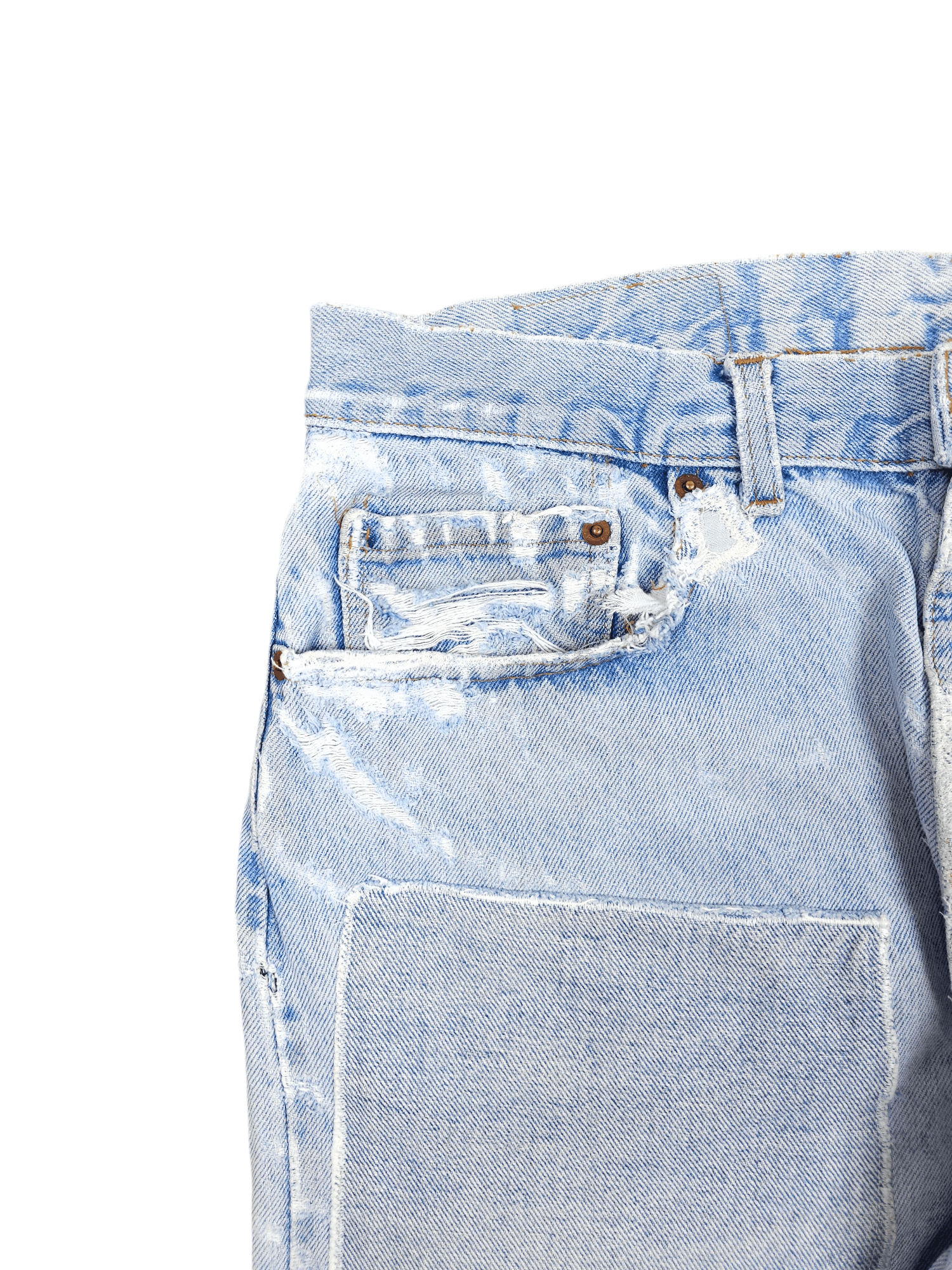 Japanese Brand × Levi's 💎 Size 36/30 Patchwork Baggy 80's Levi's 503 Jeans 501 Size US 36 / EU 52 - 5 Thumbnail