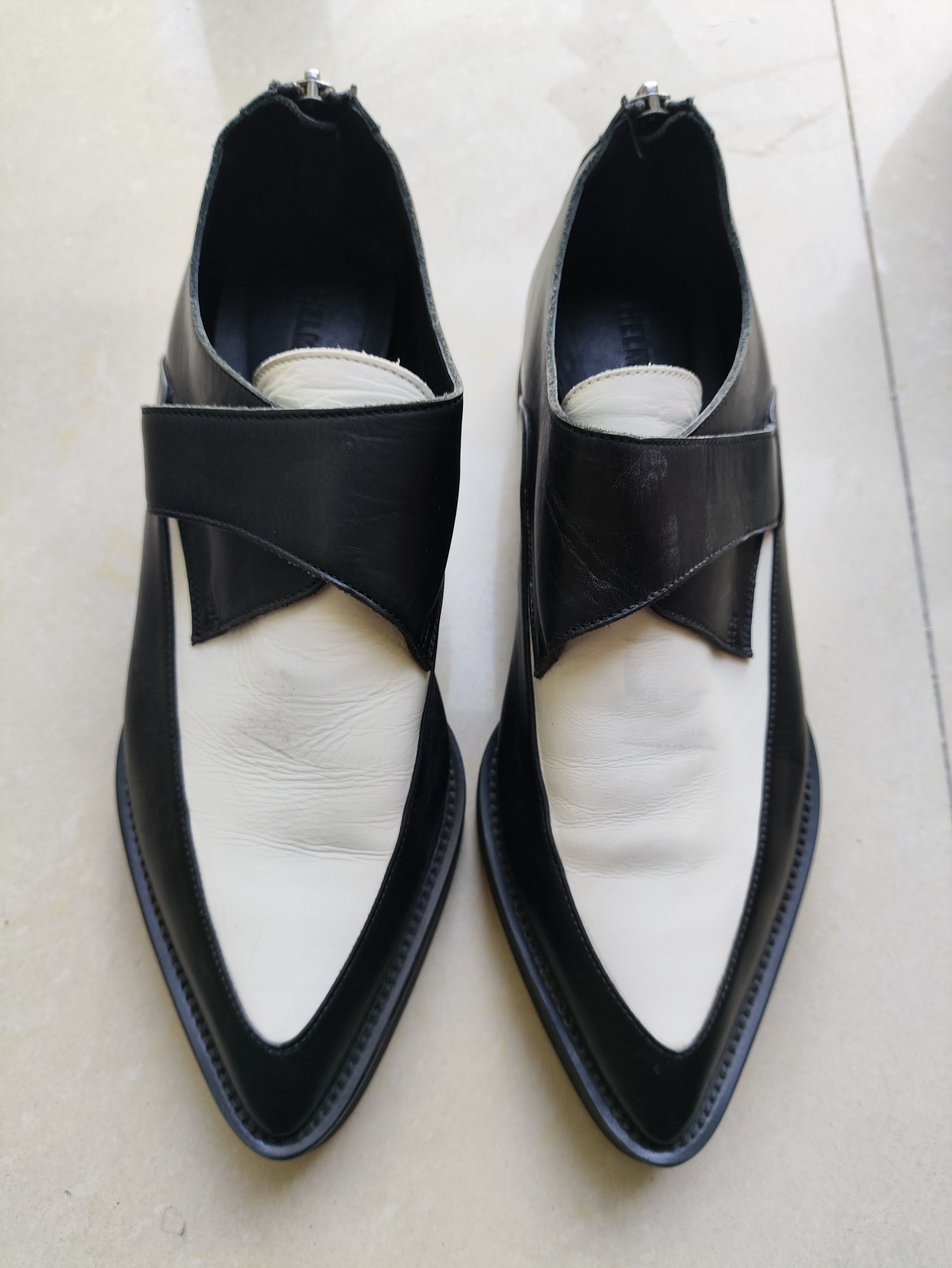 Helmut Lang leather creeper flats Size US 6 / IT 36 - 2 Thumbnail