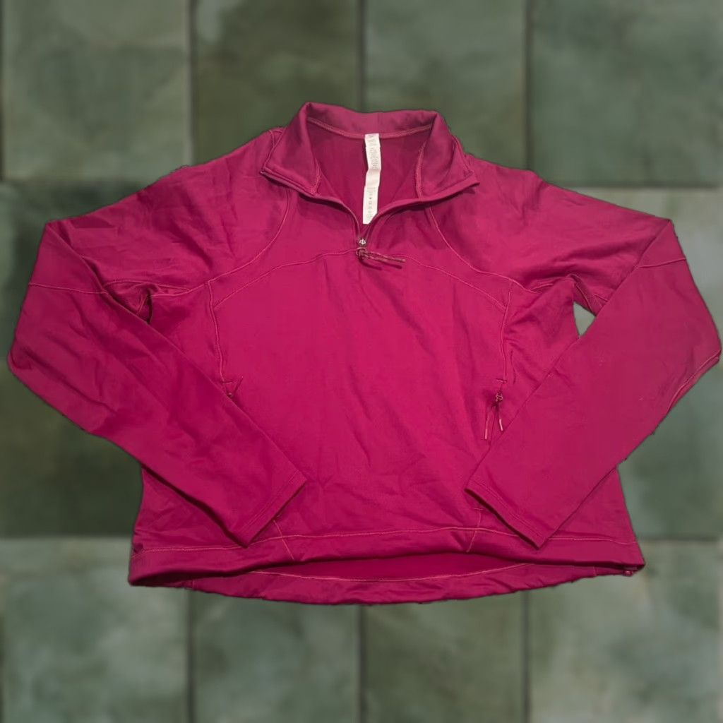 Lululemon Lululemon Tech Fleece 1/4 Zip Sweatshirt Womens Adult 4 Pink Hiking Athleisure Size S / US 4 / IT 40 - 1 Thumbnail