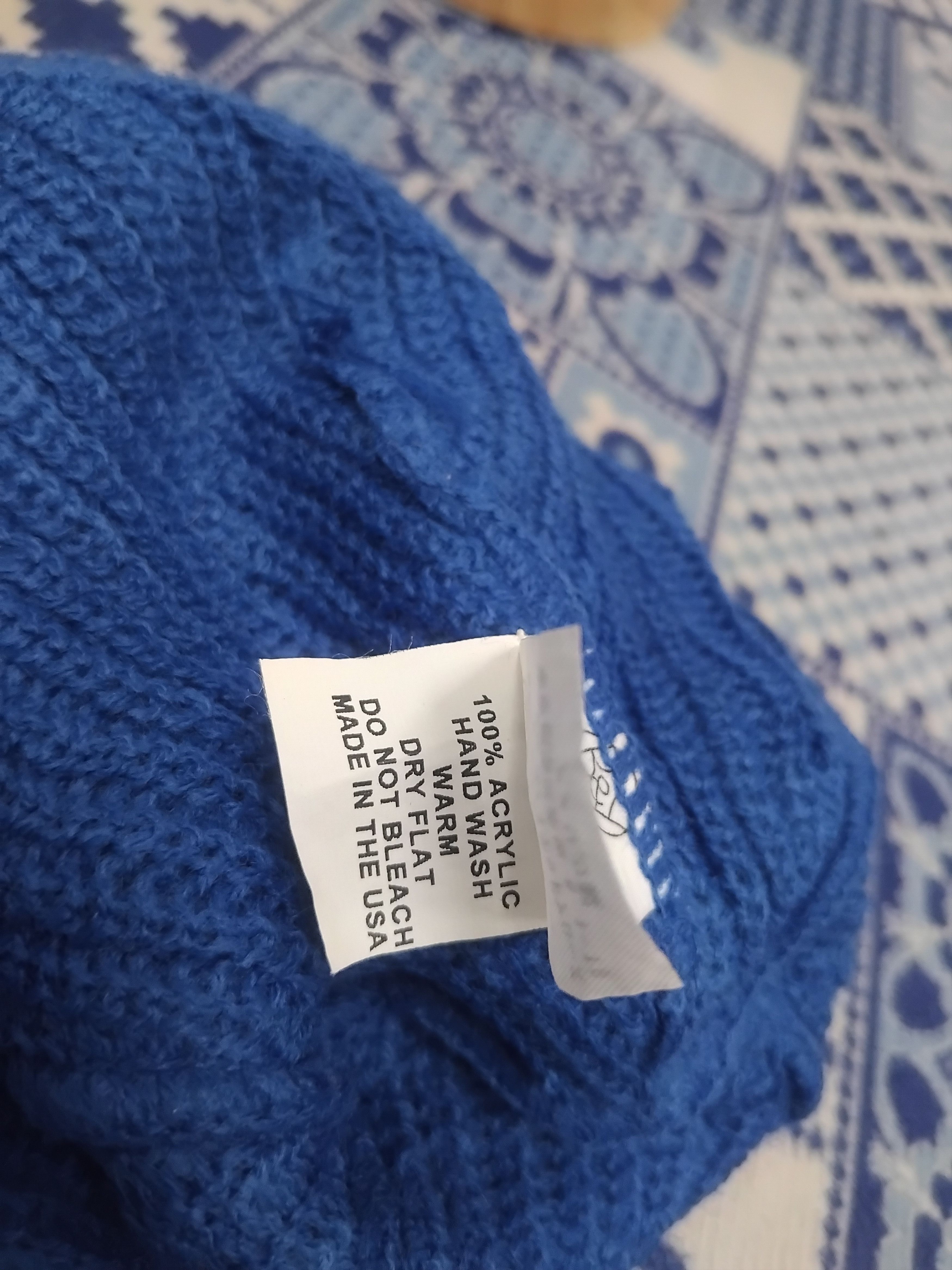 Japanese Brand 💥Made in USA Blue Beanie Size ONE SIZE - 3 Thumbnail