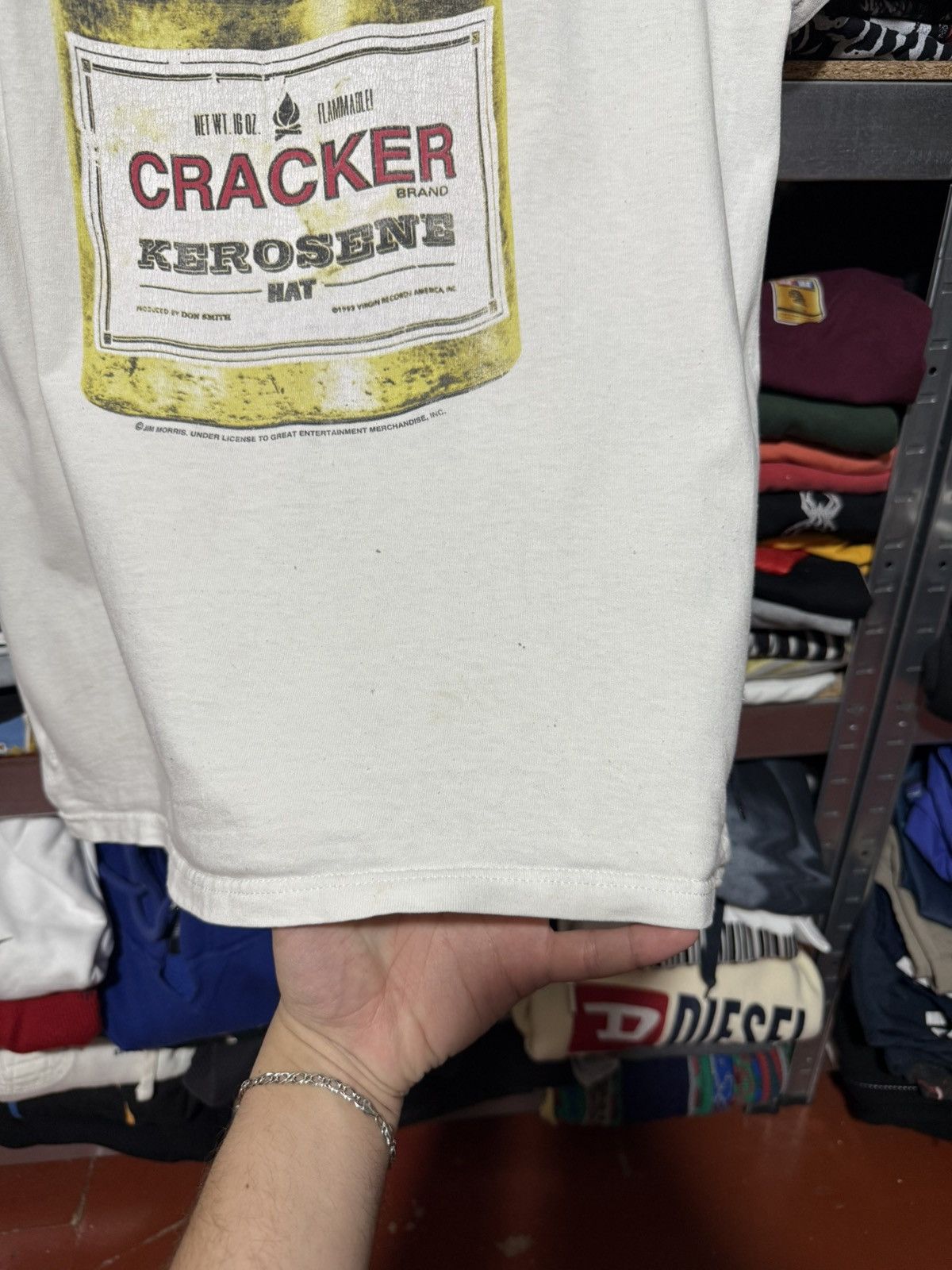 Vintage Vintage 1994 Cracker Kerosene Promo Tour Rock Band T-Shirt Size US L / EU 52-54 / 3 - 9 Thumbnail