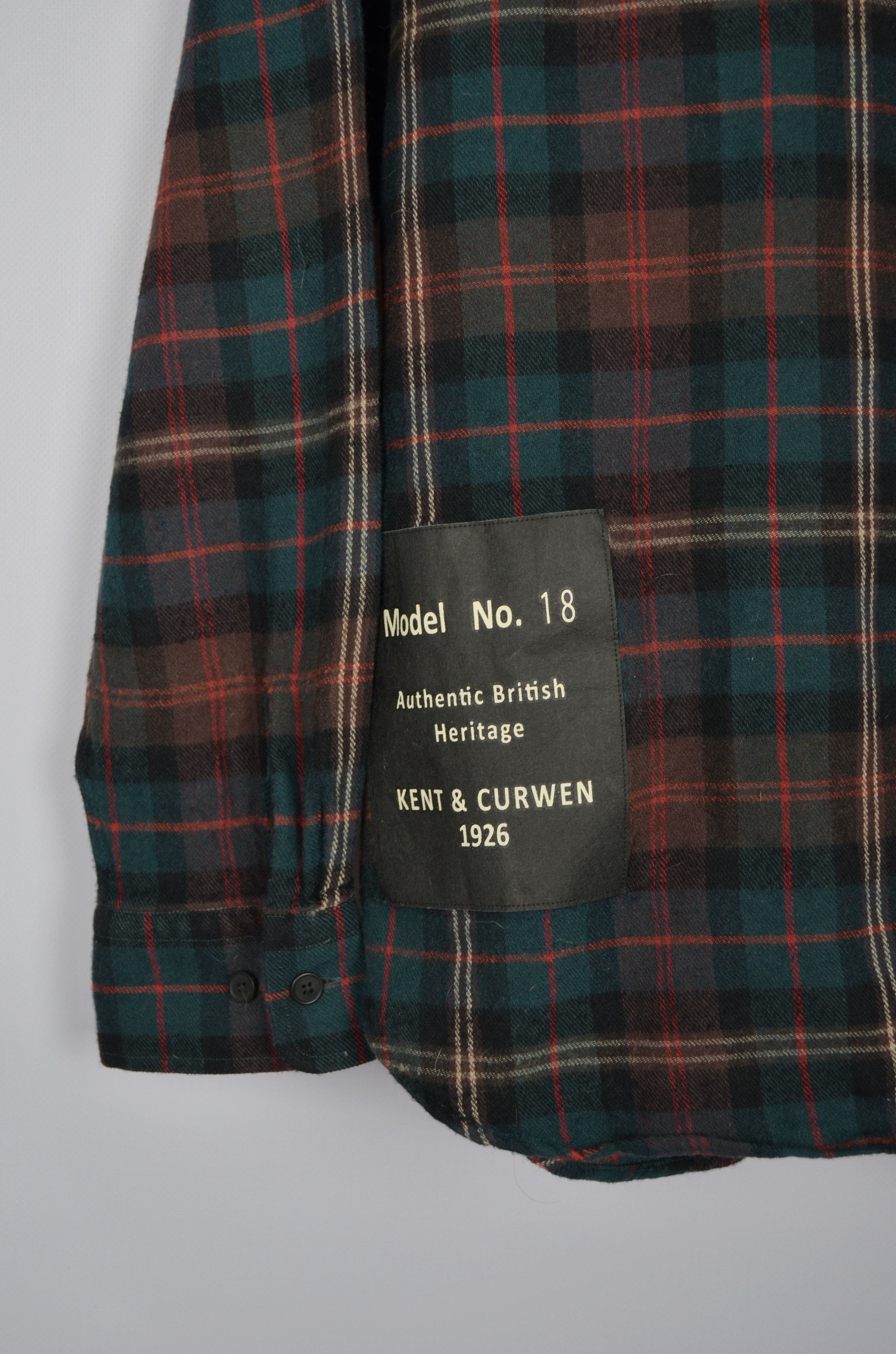 David Beckham × Designer × Kent & Curwen Kent & Curwen East Crondall Wool Check Shirt (David Beckham) Size US XL / EU 56 / 4 - 7 Thumbnail