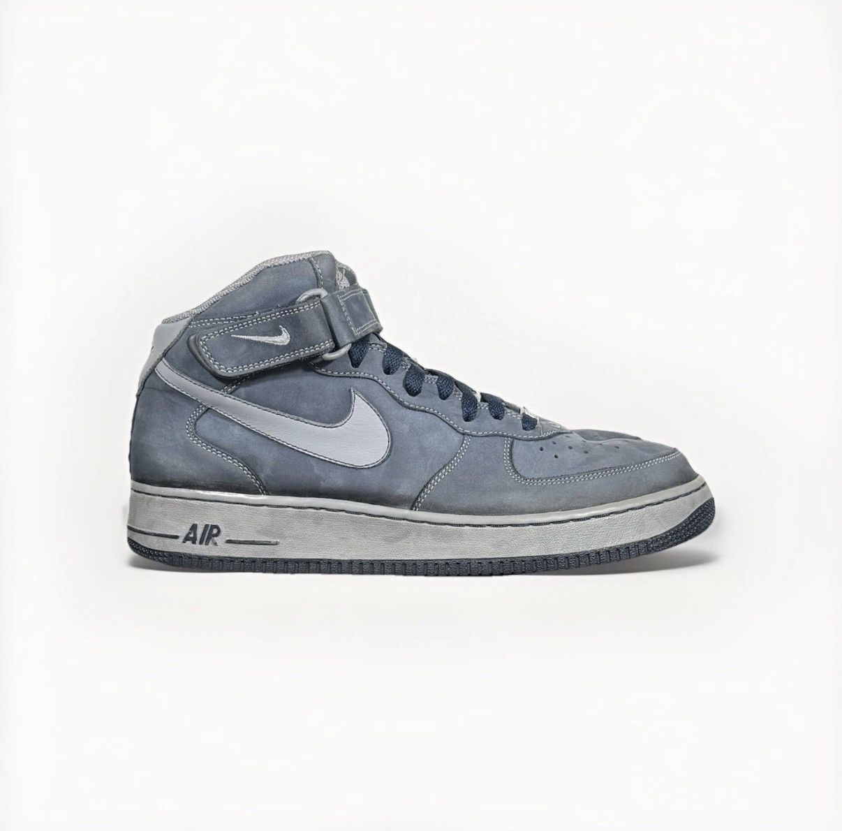 Nike Nike Air Force 1 Mid Denim Blue Suede 2005 size 11.5 Size US 11.5 / EU 44-45 - 1 Thumbnail