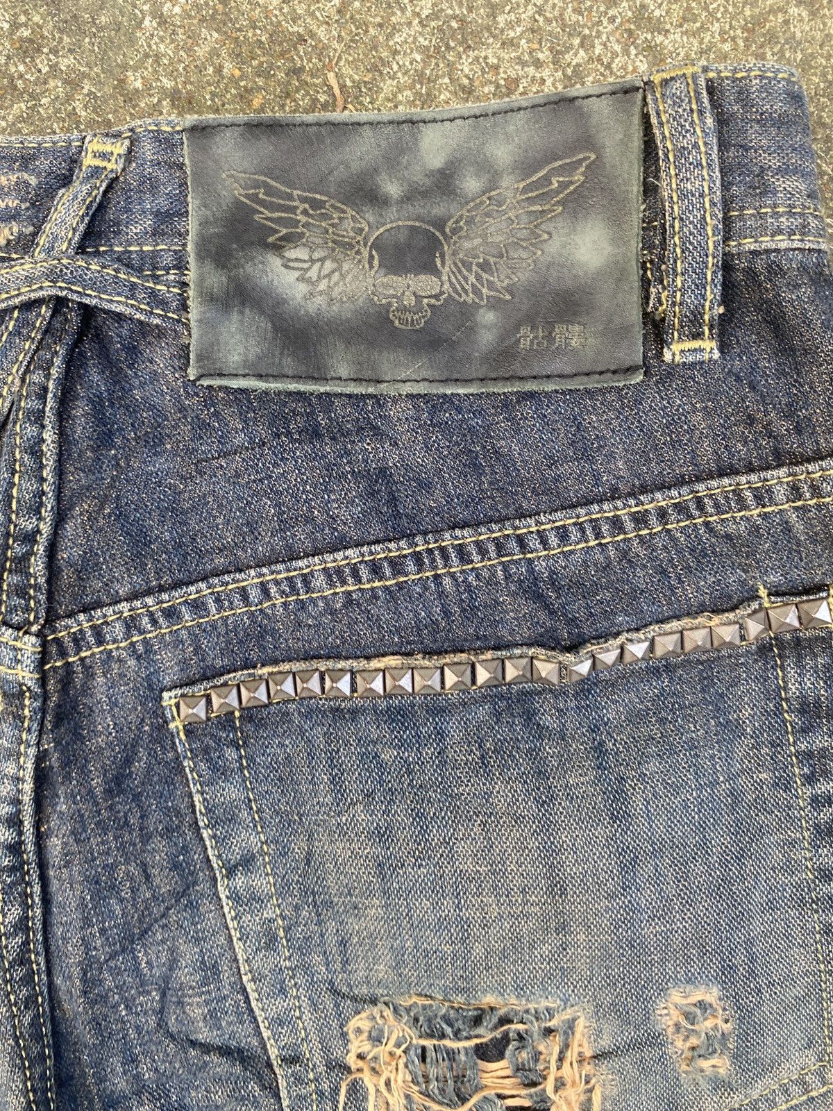 Tornado Mart Japanese Kulo Distressed Baggy Denim Size US 32 / EU 48 - 10 Thumbnail