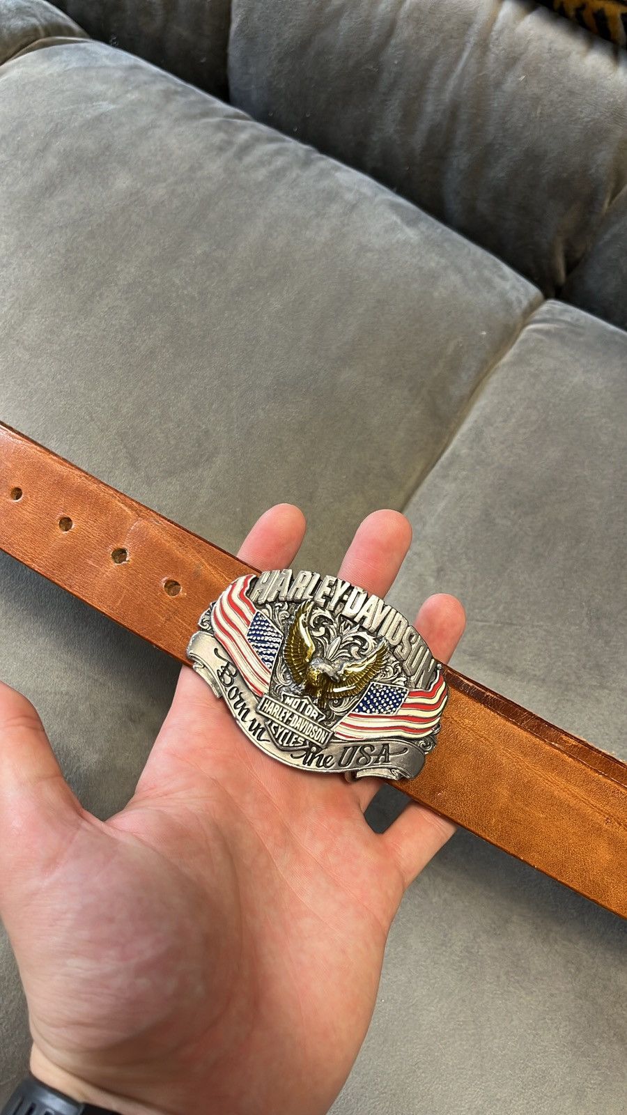 Harley Davidson × Vintage Vintage rare Harley-Davidson metal 3D belt Size ONE SIZE - 1 Thumbnail