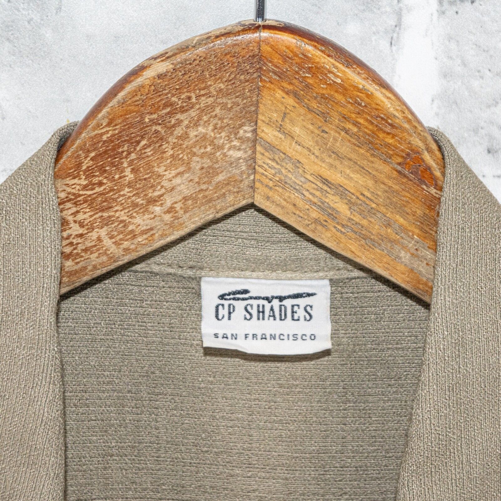CP Shades CP SHADES Women's Collared Button up Blouse in Tan Rayon Size M / US 6-8 / IT 42-44 - 3 Thumbnail