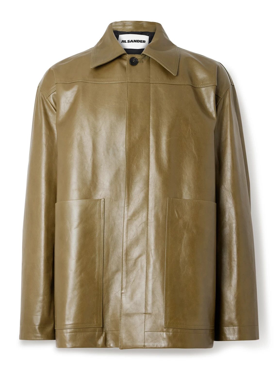 Jil Sander Archive Jil Sander Suede Leather Jacket Blue Mens Size