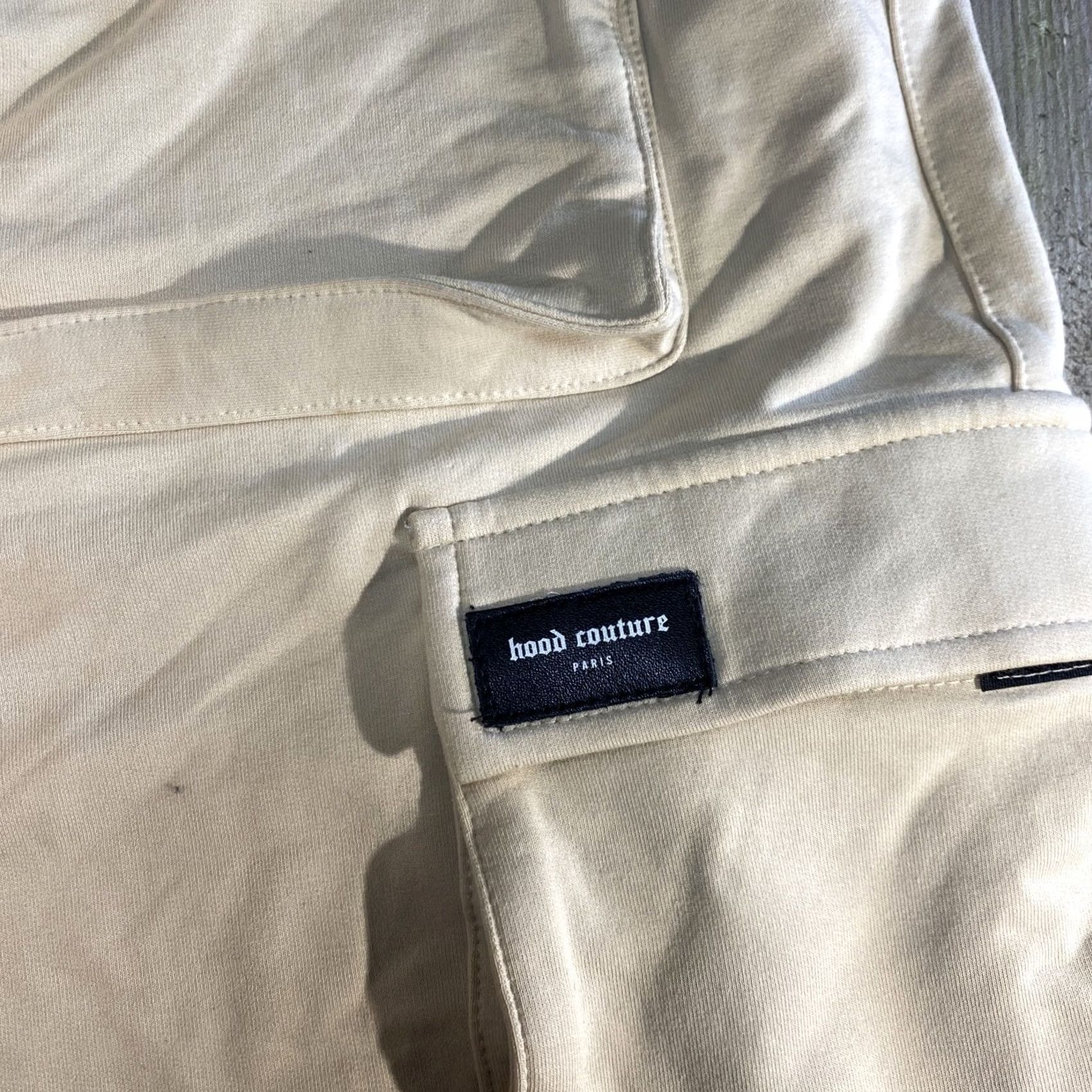 Vintage VINTAGE? (No) — Men Hood Couture UTILITY CARGO SHORTS V1 XL Ivory Men’s XL CARGO Shorts Size US 36 / EU 52 - 2 Thumbnail