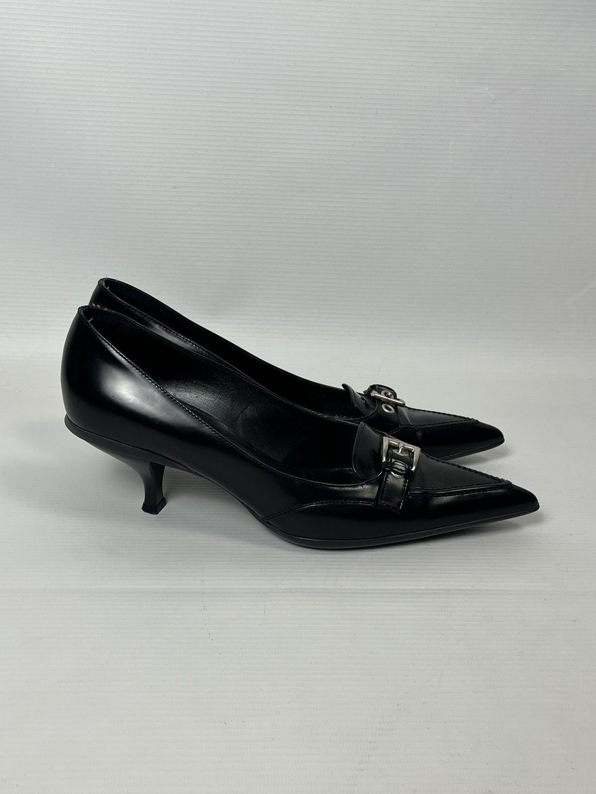 Prada × Vintage Prada vintage kitten heels rare Size US 8.5 / IT 38.5 - 3 Thumbnail