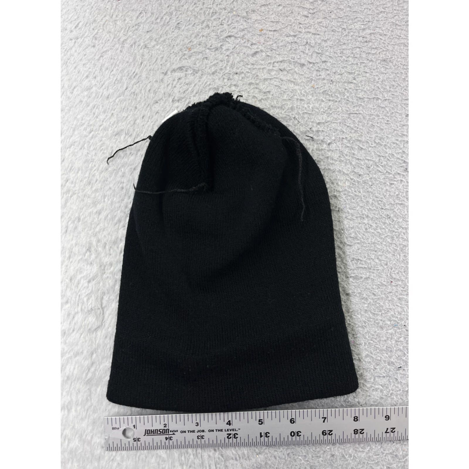 Vintage Beanie Toque Adult One Size Black 100% Acrylic Skate Skater Skateboard Hat/Cap Mens Beanie Black 100% Acrylic Vintage No Size ONE SIZE - 3 Thumbnail