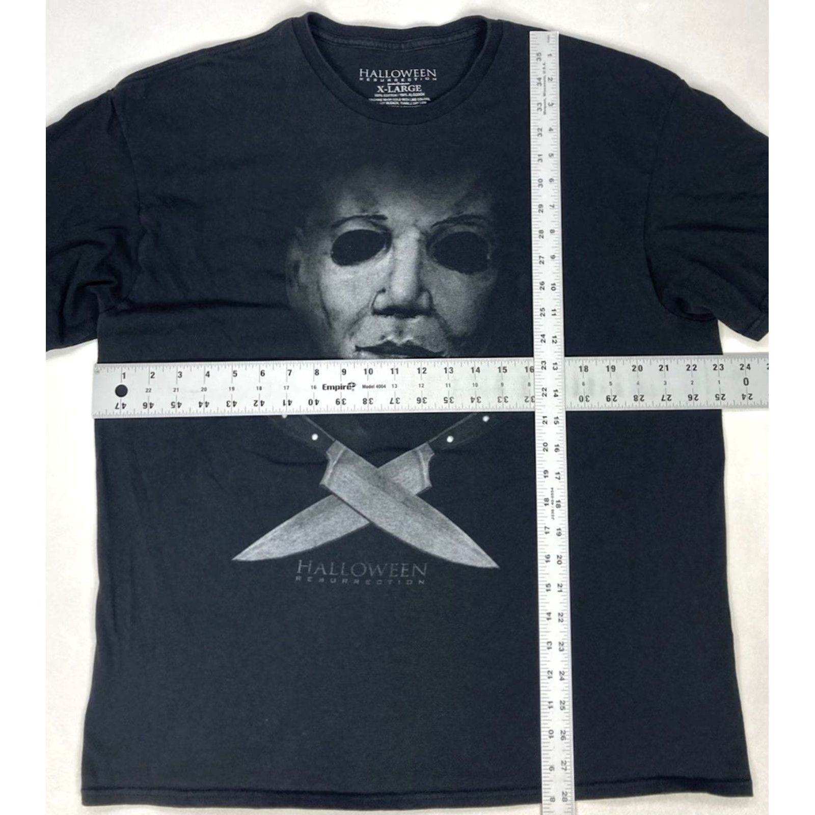 Vintage VINTAGE Halloween Resurrection Graphic T-shirt Men XL Black Short Sleeve Movie Size US XL / EU 56 / 4 - 6 Thumbnail