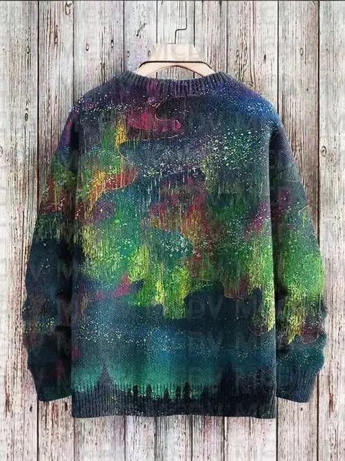 Japanese Brand Art Print Casual Knit Pullover Size US M / EU 48-50 / 2 - 4 Thumbnail