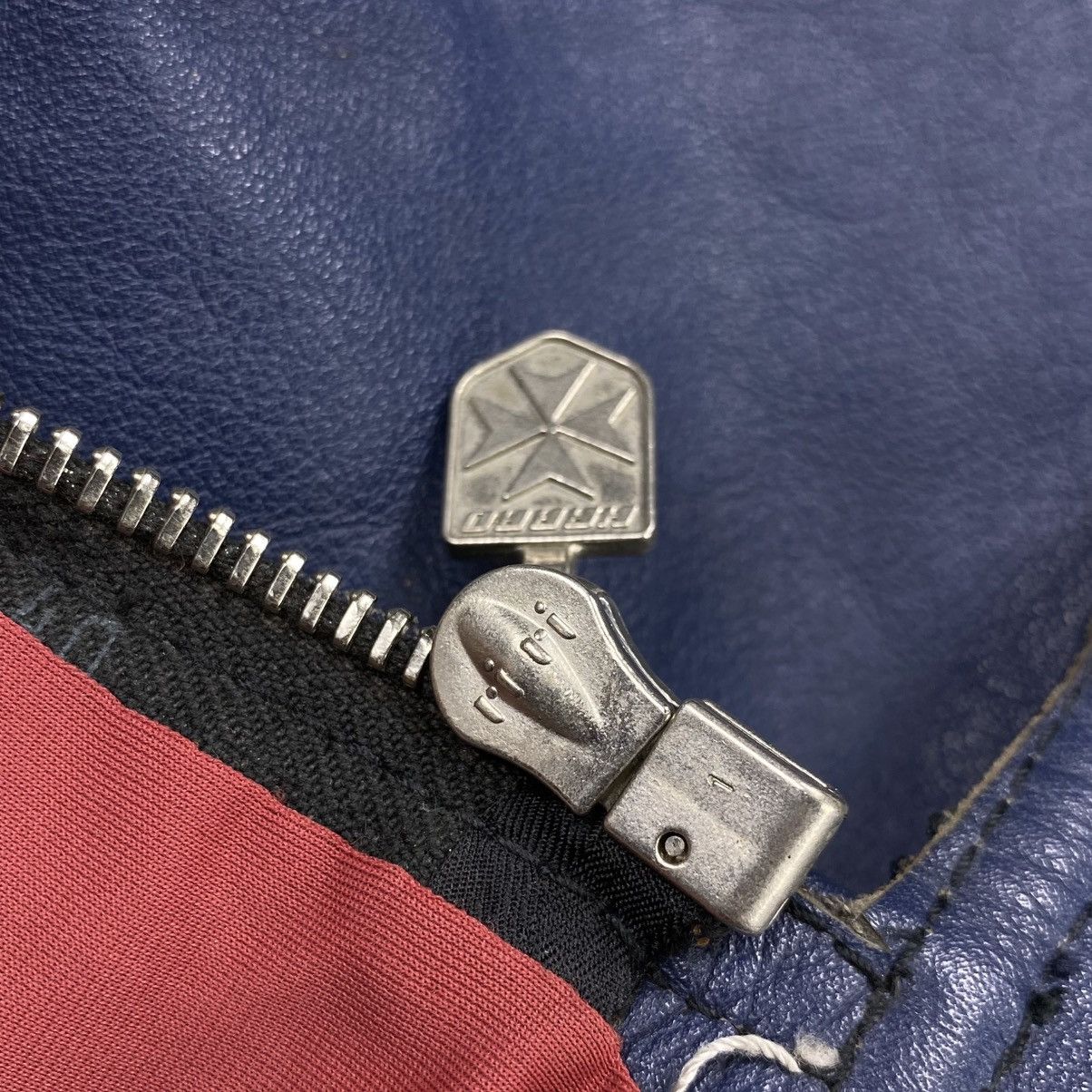 Other 80’s Harro Kombi Stripes Two Toned Leather Moto jacket Size US S / EU 44-46 / 1 - 6 Thumbnail