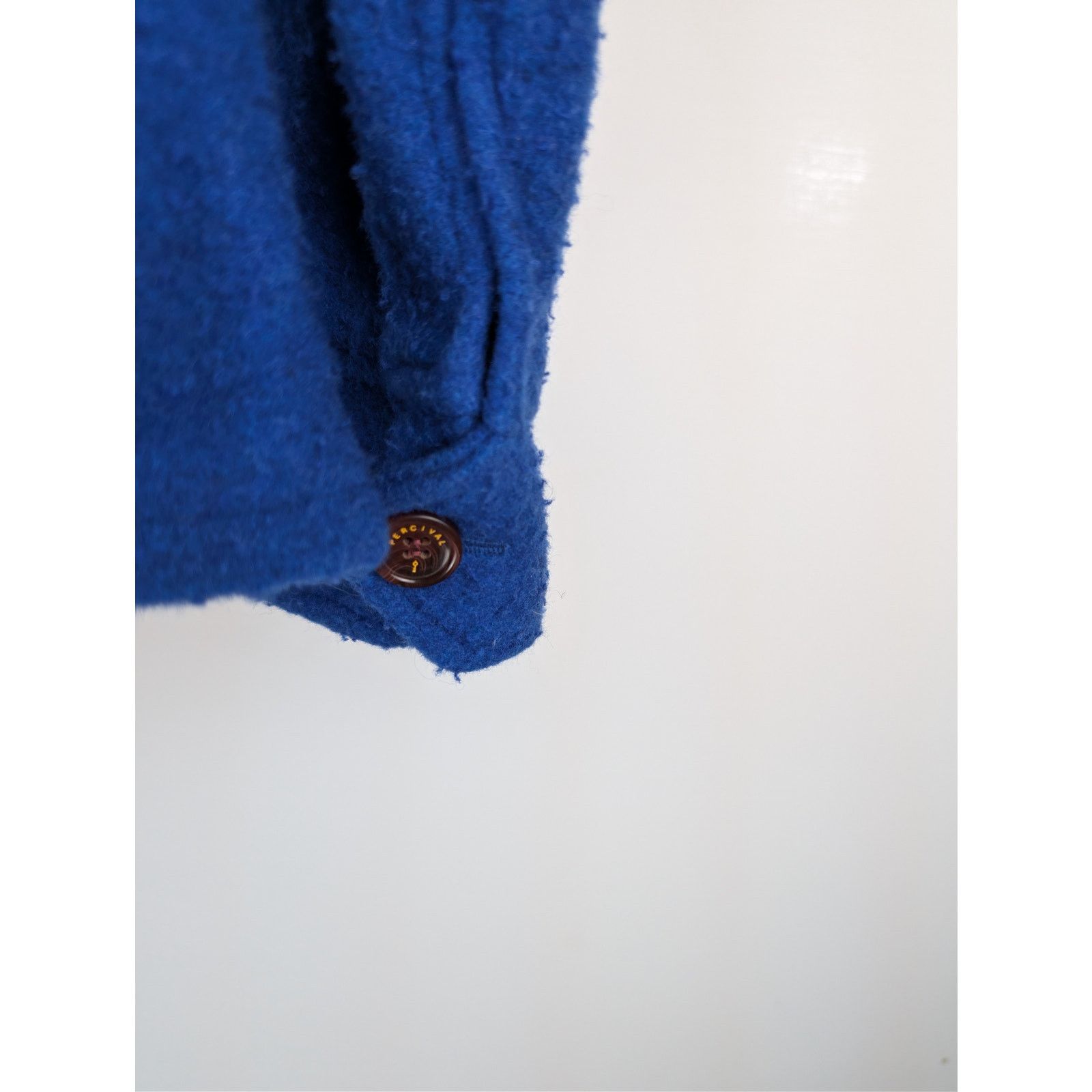 Percival o1rshd1 CC20 Casentino Wool Blanket Overshirt in Blue Size US L / EU 52-54 / 3 - 14 Thumbnail