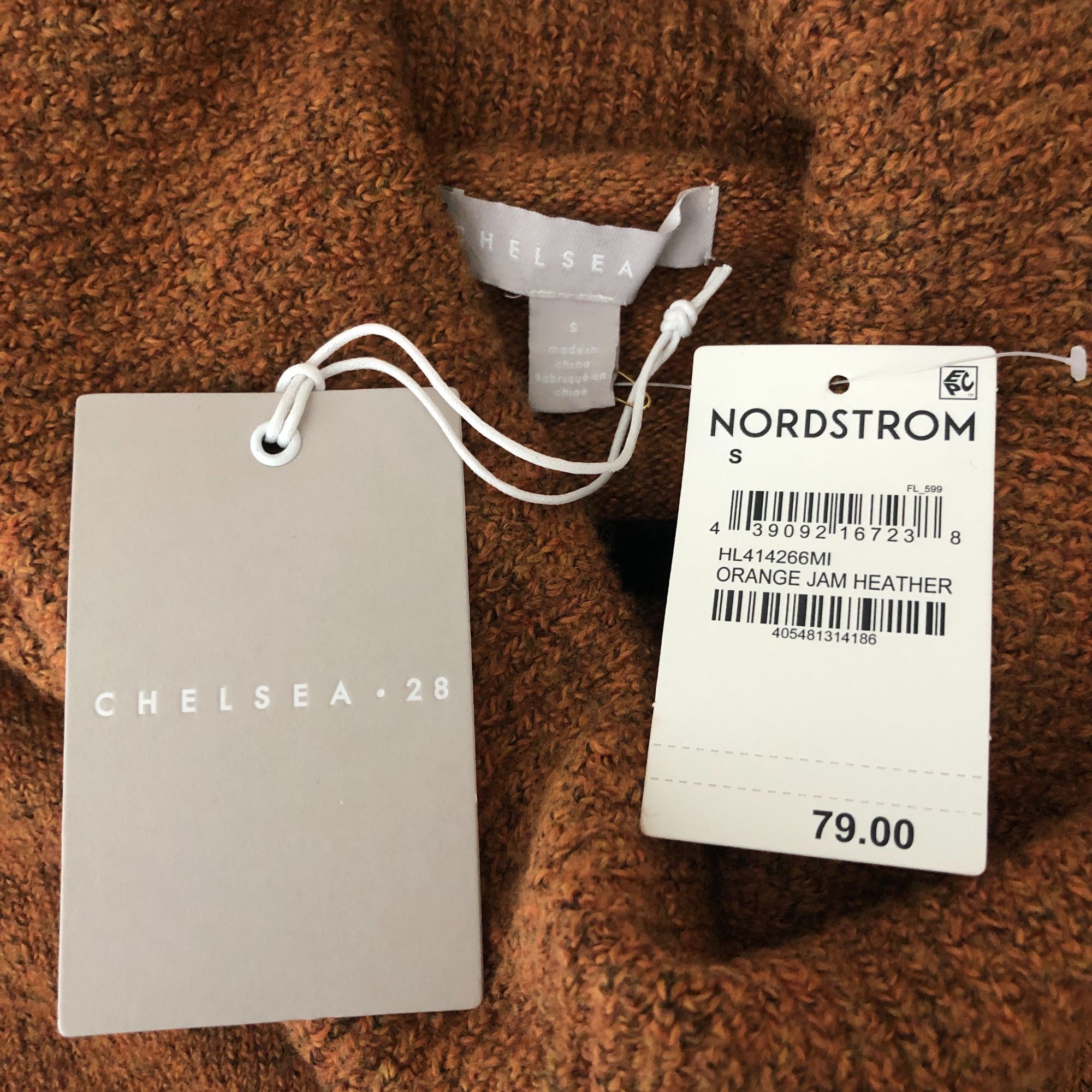 Other Chelsea 28 Womens Sweater Cowl Neck Oversized Boxy Orange S Size S / US 4 / IT 40 - 3 Thumbnail