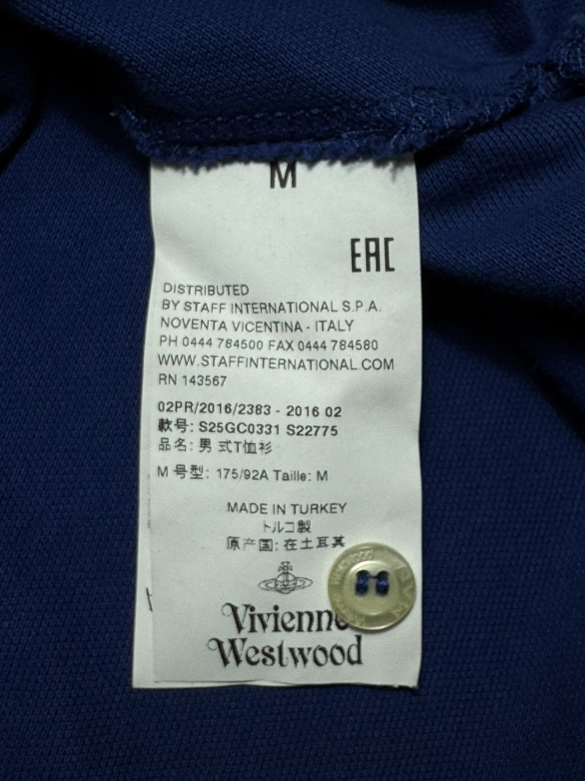 Vivienne Westwood Vivienne Westwood Polo Shirt Long Sleeve Orb Logo Size US M / EU 48-50 / 2 - 6 Thumbnail