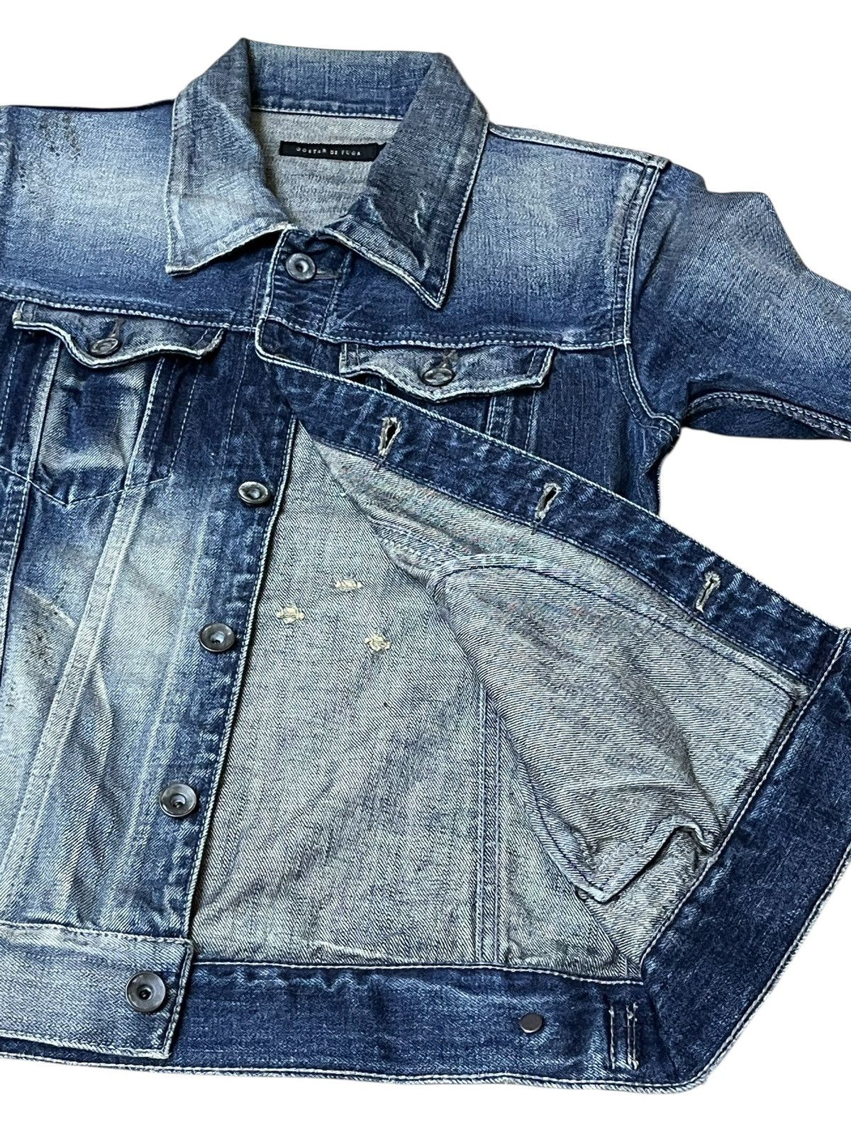 GOSTAR DE FUGA Archival japanese GOSTAR DE FUGA dirt trucker denim jacket Size US XS / EU 42 / 0 - 4 Thumbnail