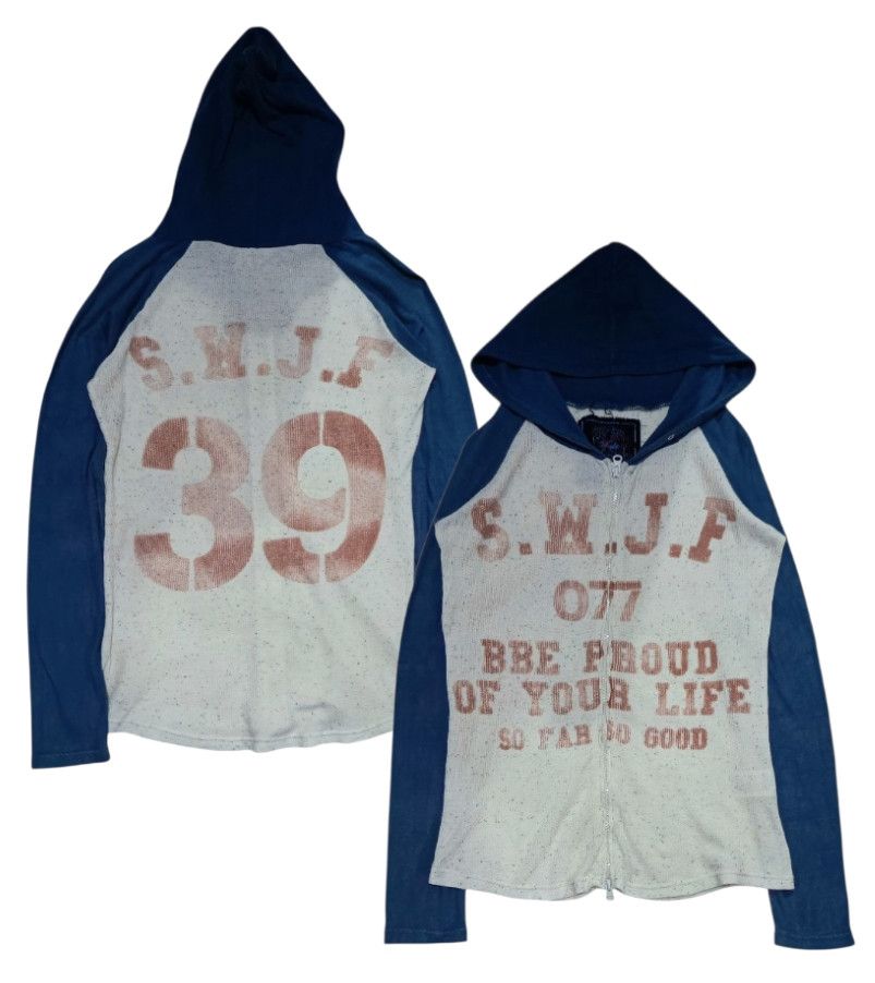 If Six Was Nine 2000's Japan 2 Zip up Raglan Hoodie Bona Dea Size US M / EU 48-50 / 2 - 1 Thumbnail