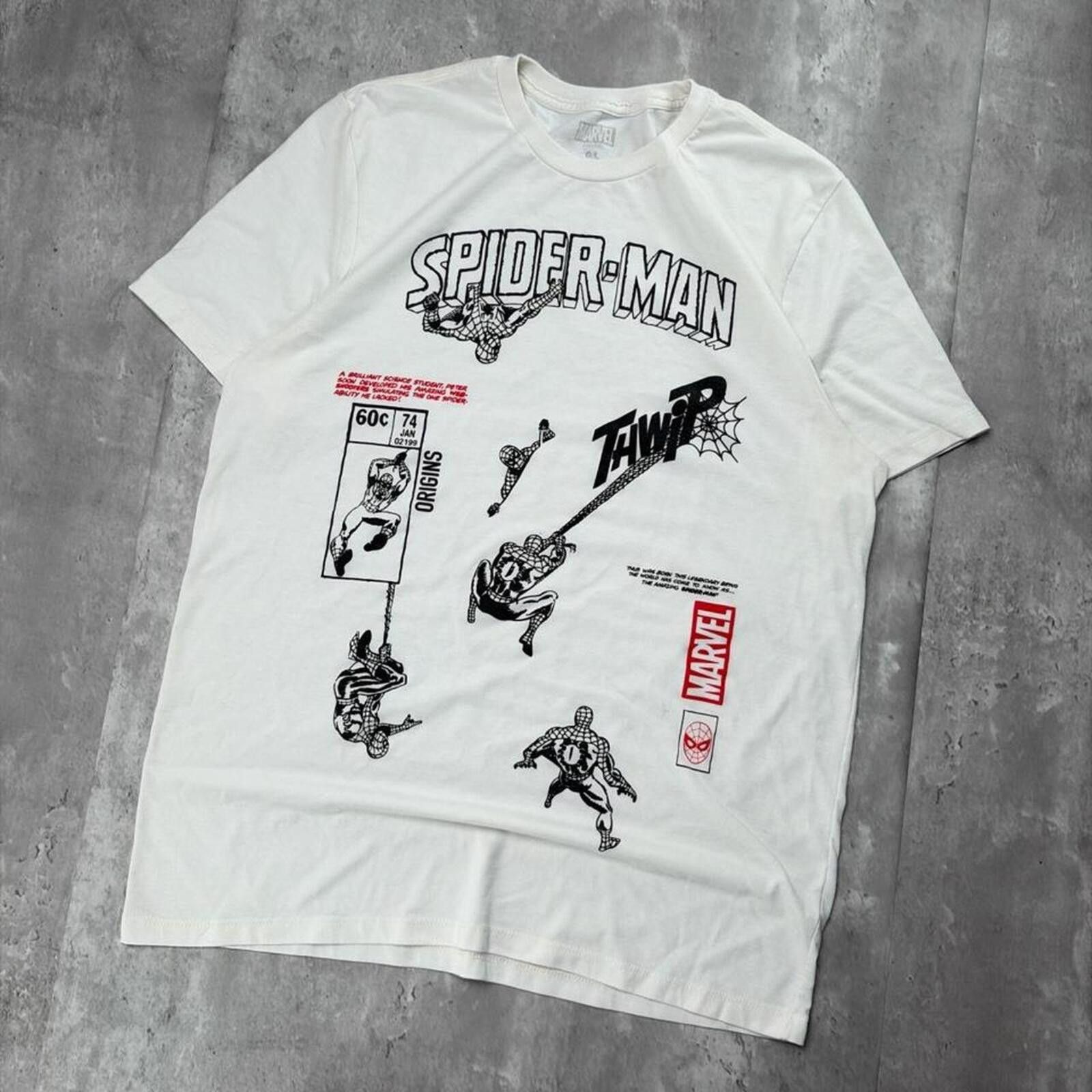 Marvel Comics Y2K White Marvel Spider-Man Comics T-Shirt Size US L / EU 52-54 / 3 - 2 Thumbnail