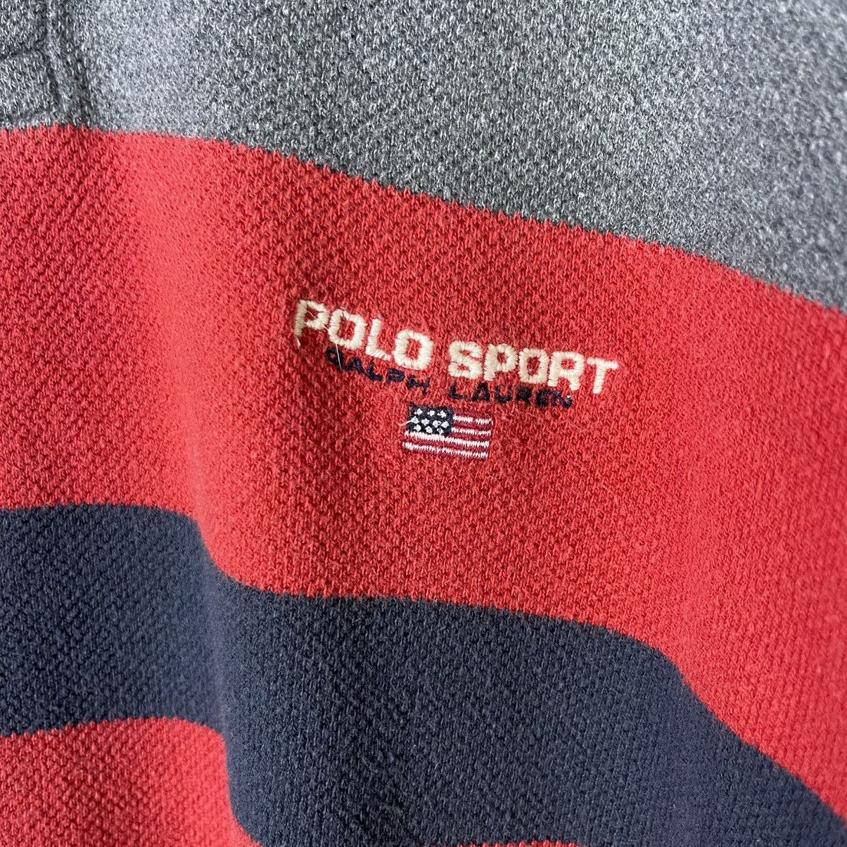 Polo Ralph Lauren Vintage Polo Sport Ralph Lauren Stripes Shirt Size US XL / EU 56 / 4 - 5 Thumbnail