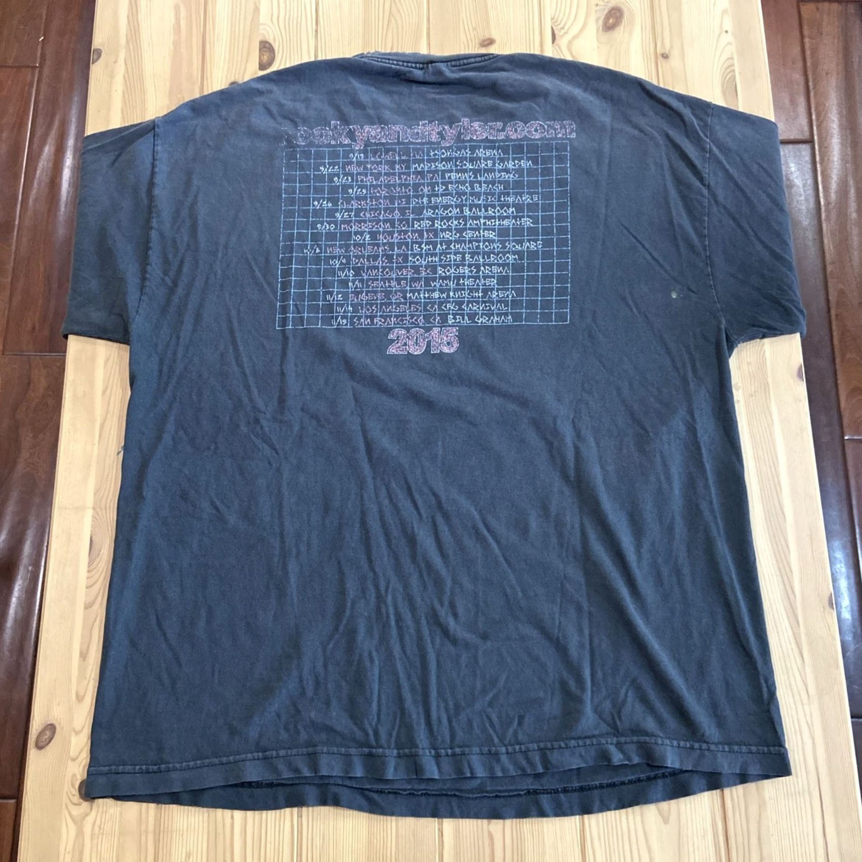 Vintage Tyler the Creator ASAP Rocky Tour Shirt XL Men Black Graphic Print 2015 Golfwang Rock y Rocky Crew Neck Short Sleeve Double-Sided Size US XL / EU 56 / 4 - 2 Thumbnail