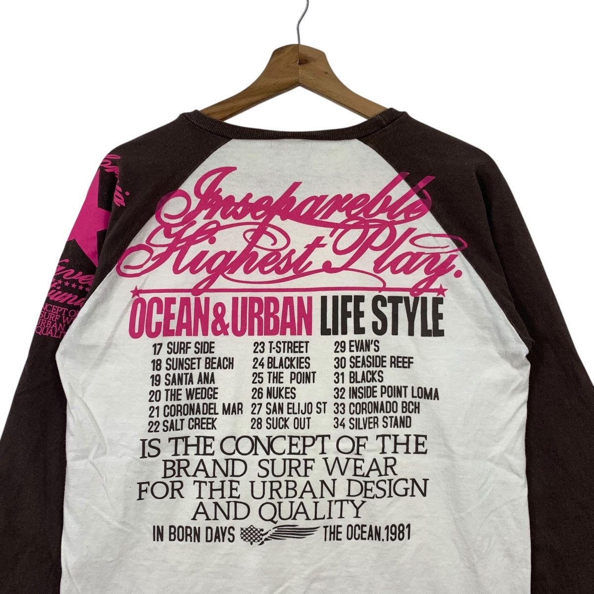 Japanese Brand × Vintage TMTJR Surfing Surfwear Long Sleeve Tee Shirt Size US L / EU 52-54 / 3 - 6 Thumbnail