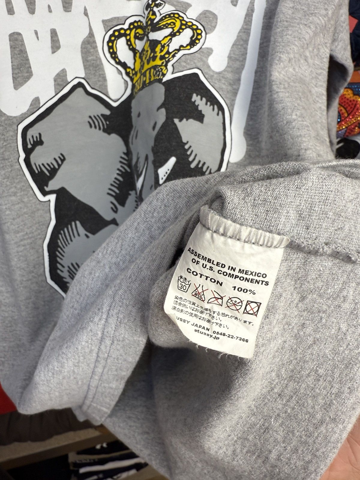 Stussy STUSSY ELEPHANT RARE VINTAGE T-SHIRT LONG SLEEVE Size US M / EU 48-50 / 2 - 8 Thumbnail
