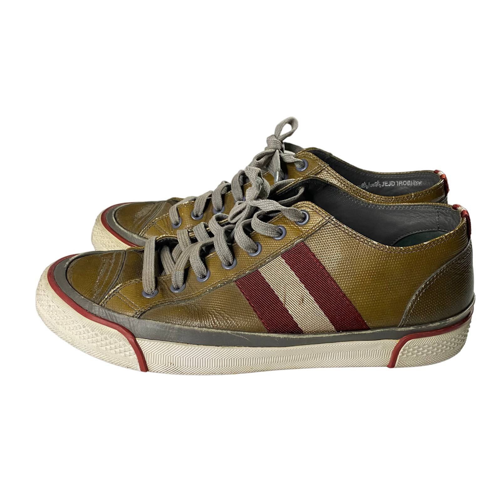 image of Bally Switzerland Low Trainspotting Sneakers Shoes Men's 9.5 in Gold