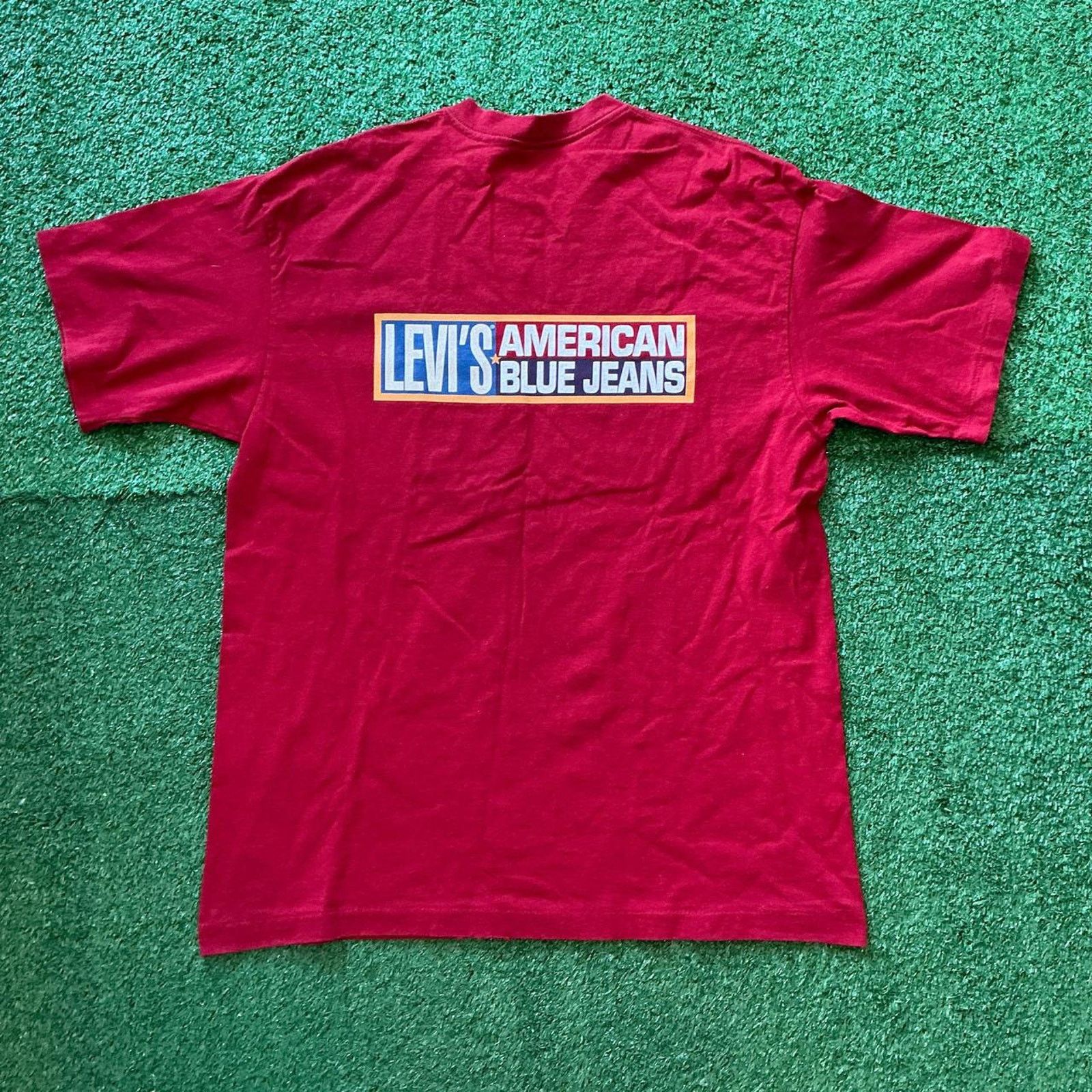 Levi's Vintage 90s Single Stitch Red Levi’s T-Shirt Size L Size US L / EU 52-54 / 3 - 5 Thumbnail