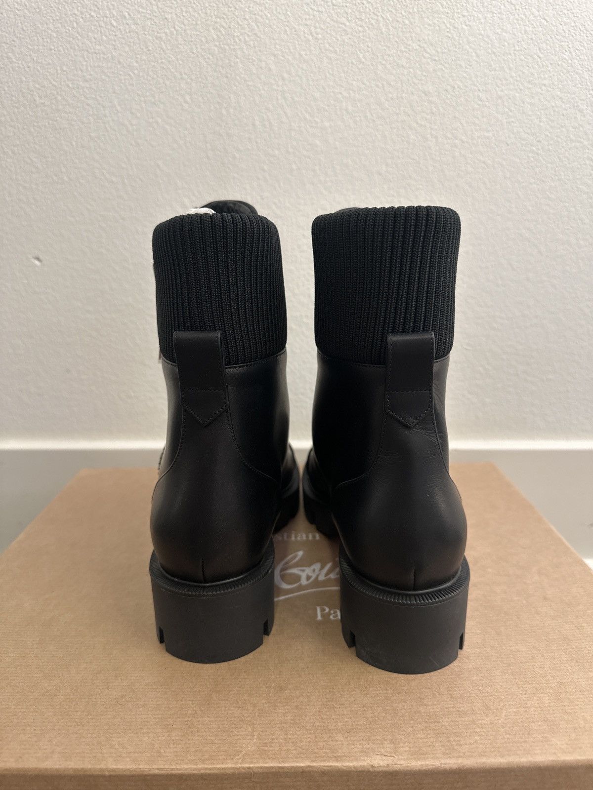 Christian Louboutin Christian Louboutin En Hiver Lug Leather Boots Size US 8.5 / IT 38.5 - 7 Thumbnail