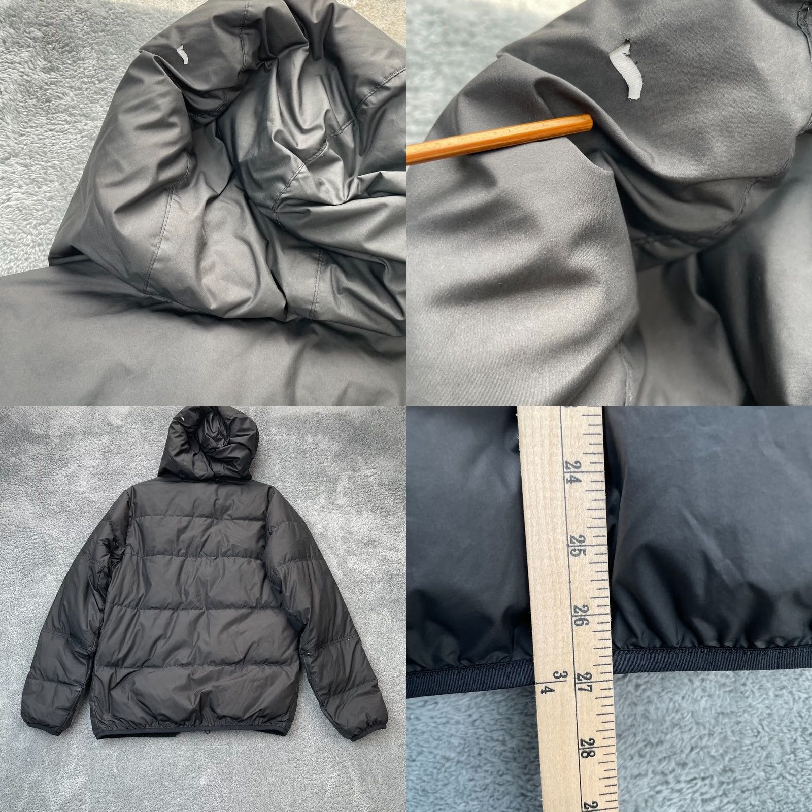 Nike Nike Jacket Mens XS Black Storm Fit Down Puffer Coat Hooded Short Zip Casual Running Winter Charcoal? Size US XS / EU 42 / 0 - 8 Thumbnail