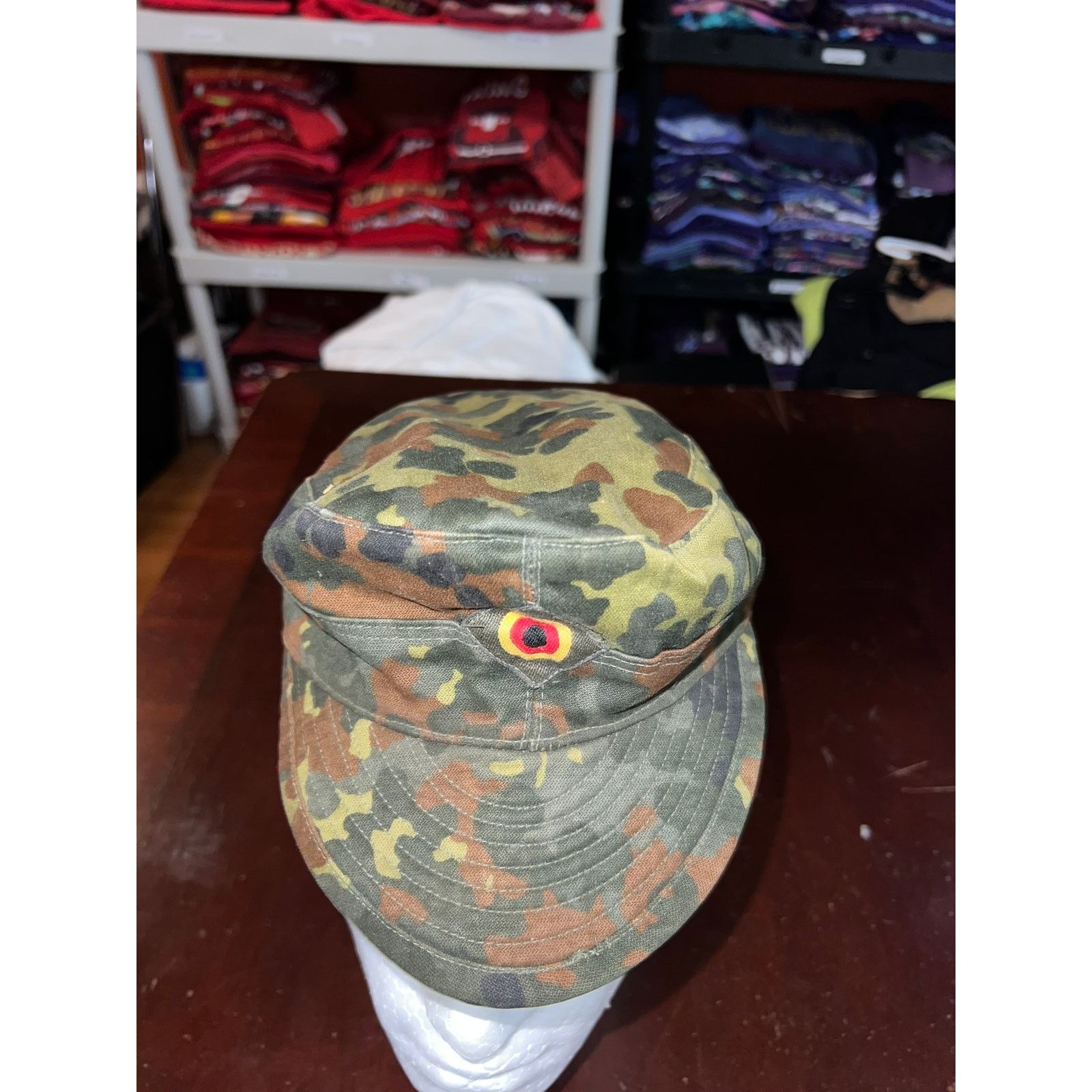 Vintage Vintage German Army Camo Hat Military Cap Berlin 1992 VTG OS Size ONE SIZE - 2 Thumbnail