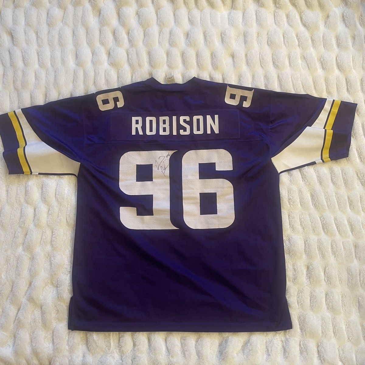 NFL Signed MN Vikings Brian Robinson Mens (Or Unisex) Jersey Size US XL / EU 56 / 4 - 1 Thumbnail