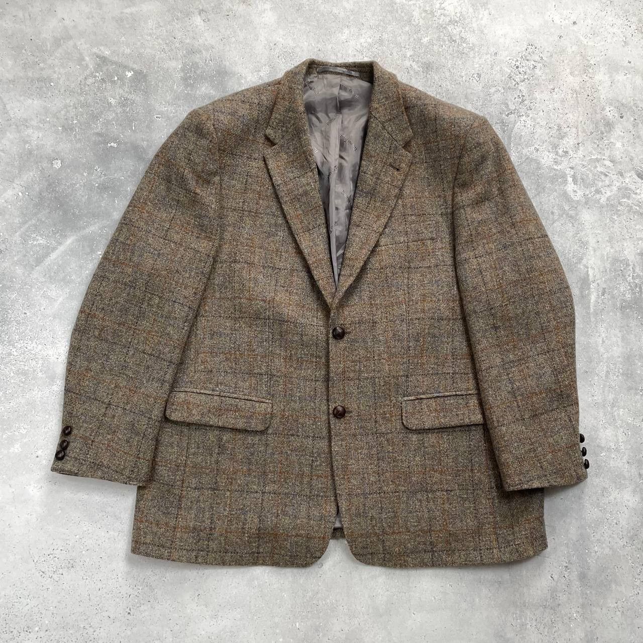 Harris Tweed Vintage Harris Tweed Walbusch Wool Blazer Gray Size 29 Size 52R - 1 Thumbnail