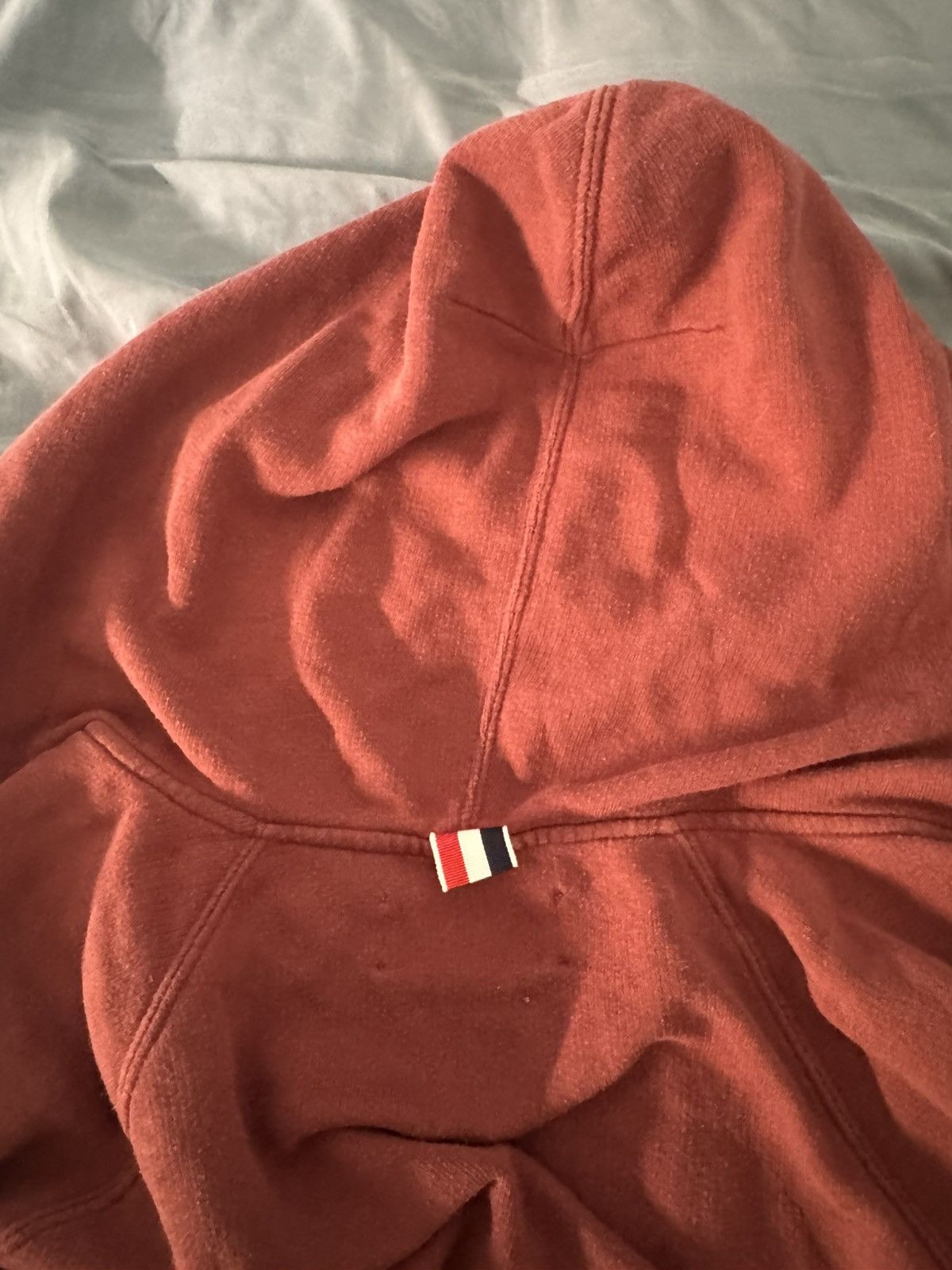 Thom Browne Burgundy zip up hoodie Size US S / EU 44-46 / 1 - 12 Thumbnail
