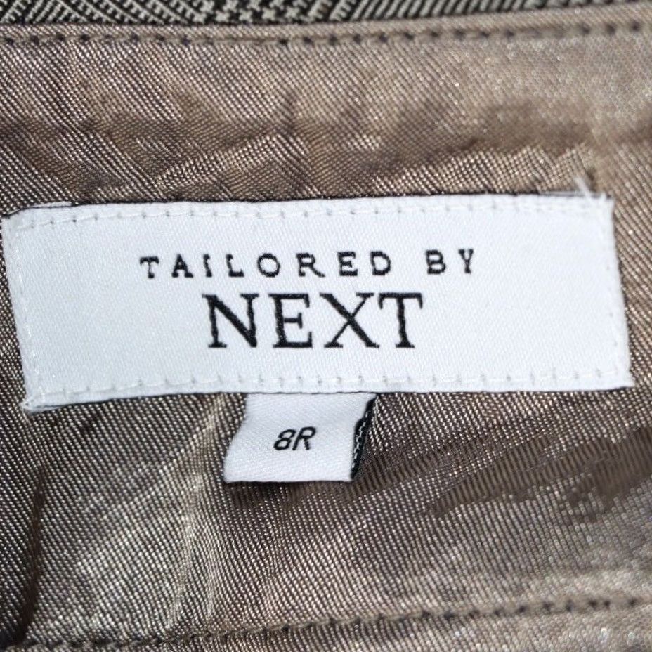 NEXT NEXT Houndstooth Trousers Size UK 8R Women’s Grey Mix Work Office Smart Ladies Size 30" / US 8 / IT 44 - 4 Thumbnail