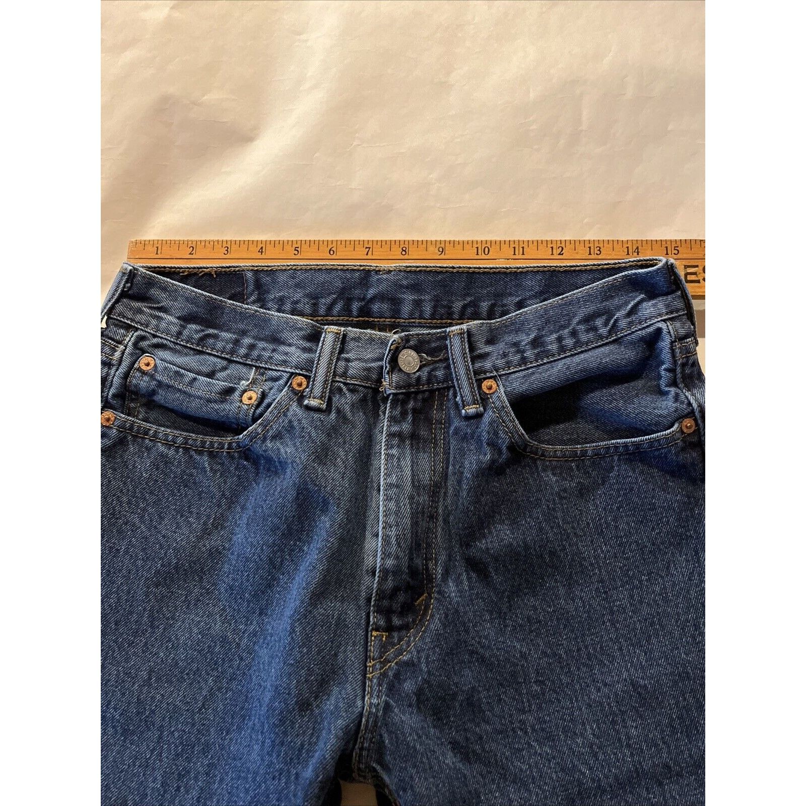 Levi's Levi's 505 Mens Jeans 31x30 Regular Fit Outdoor Medium Wash Size US 30 / EU 46 - 3 Thumbnail