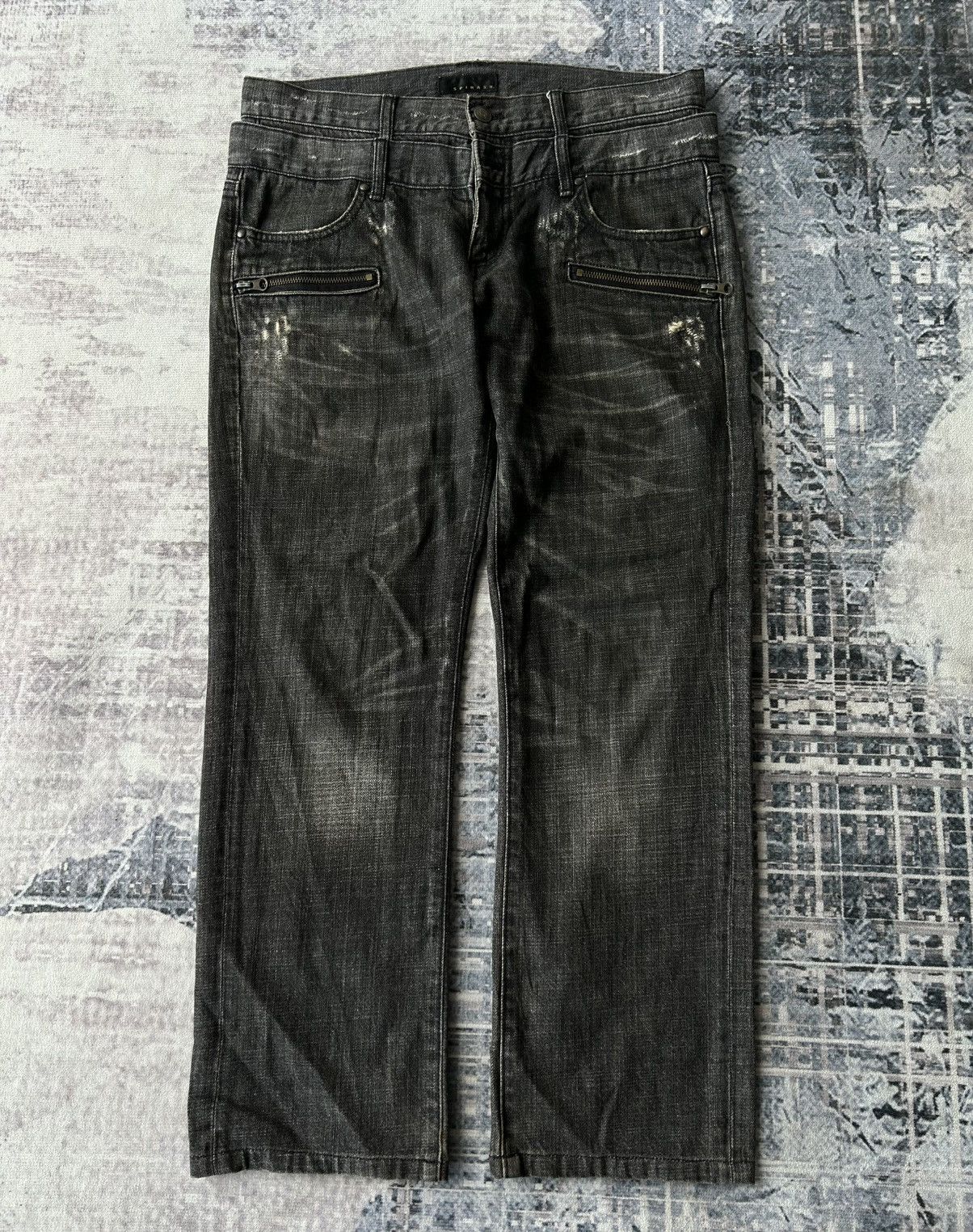 14th Addiction Y2k Double Waist Spinash Jeans Size US 31 - 2 Thumbnail