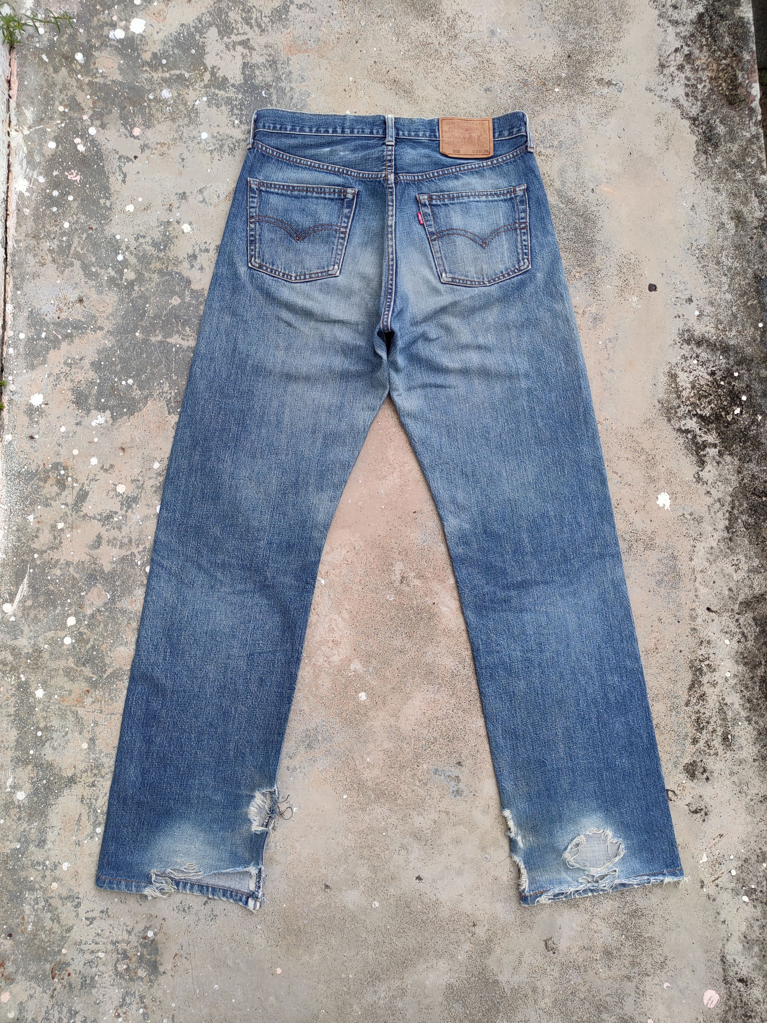 Levi's Vintage Clothing VINTAGE LEVI'S 502 98' BIG E SELVEDGE JEANS DENIM PANTS Size US 33 - 2 Thumbnail