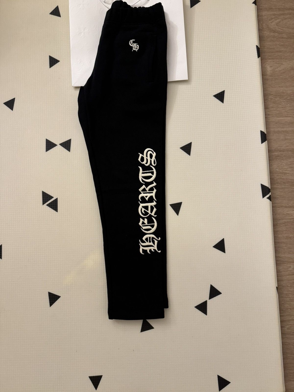 Image of Chrome Hearts Slo Ride Sweatpants Black, Men's (Size 30)