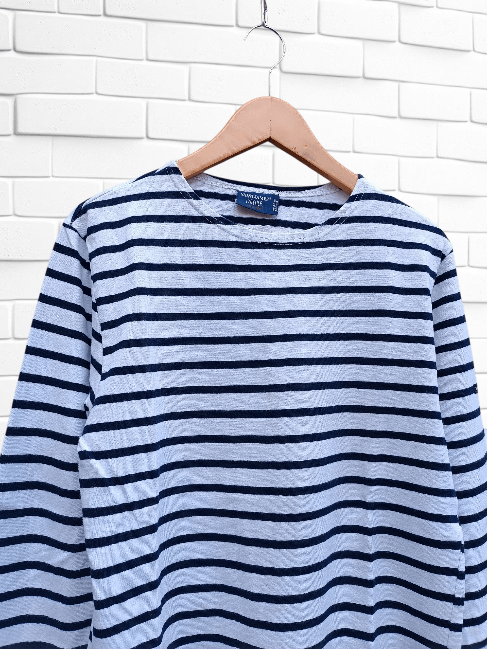 Saint James Saint James L'atelier Long Sleeve Striped Sailor T-shirt Size US M / EU 48-50 / 2 - 3 Thumbnail