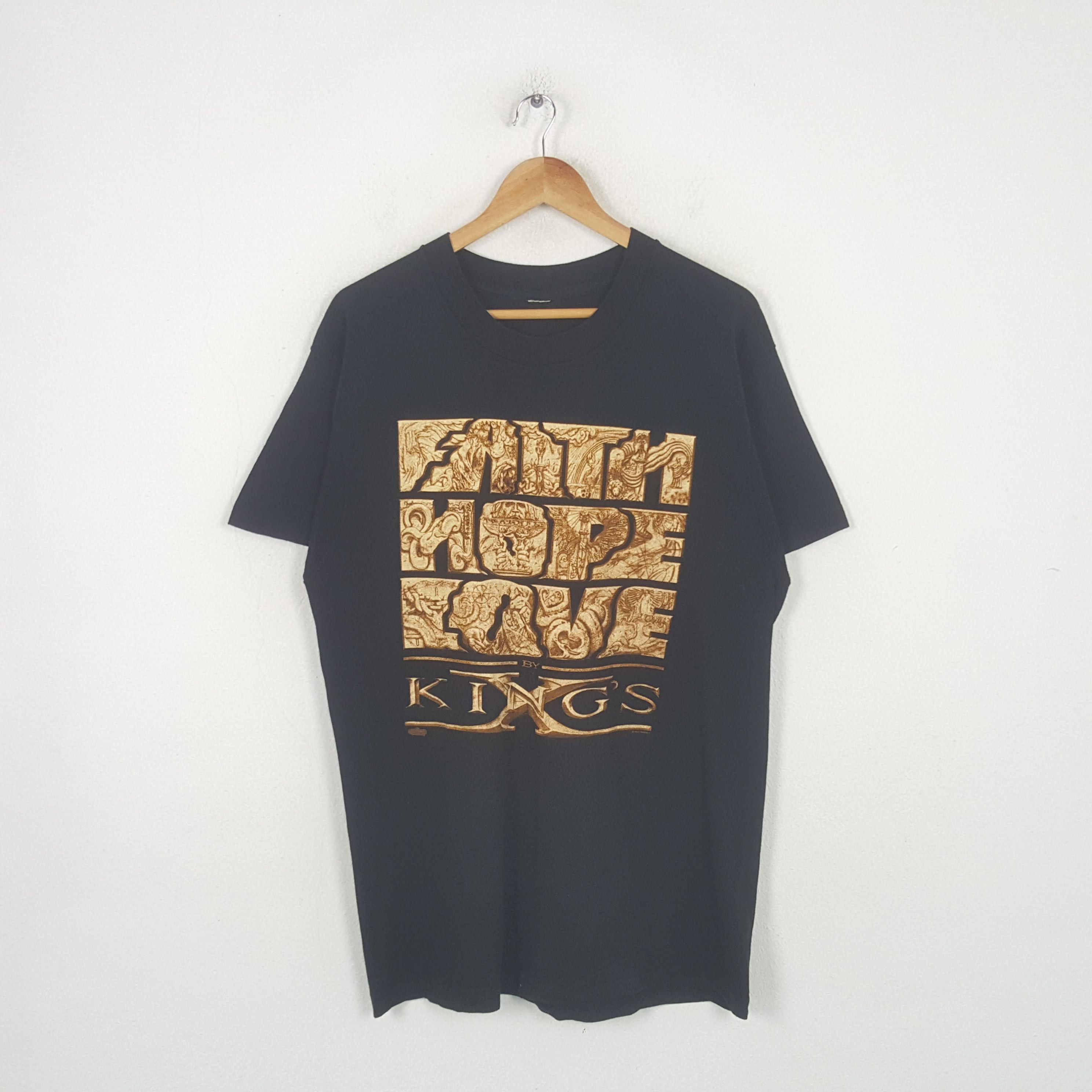 Band Tees Vintage Faith Hope Love X Kings Rock Band Tshirt RR1 Size US M / EU 48-50 / 2 - 1 Thumbnail