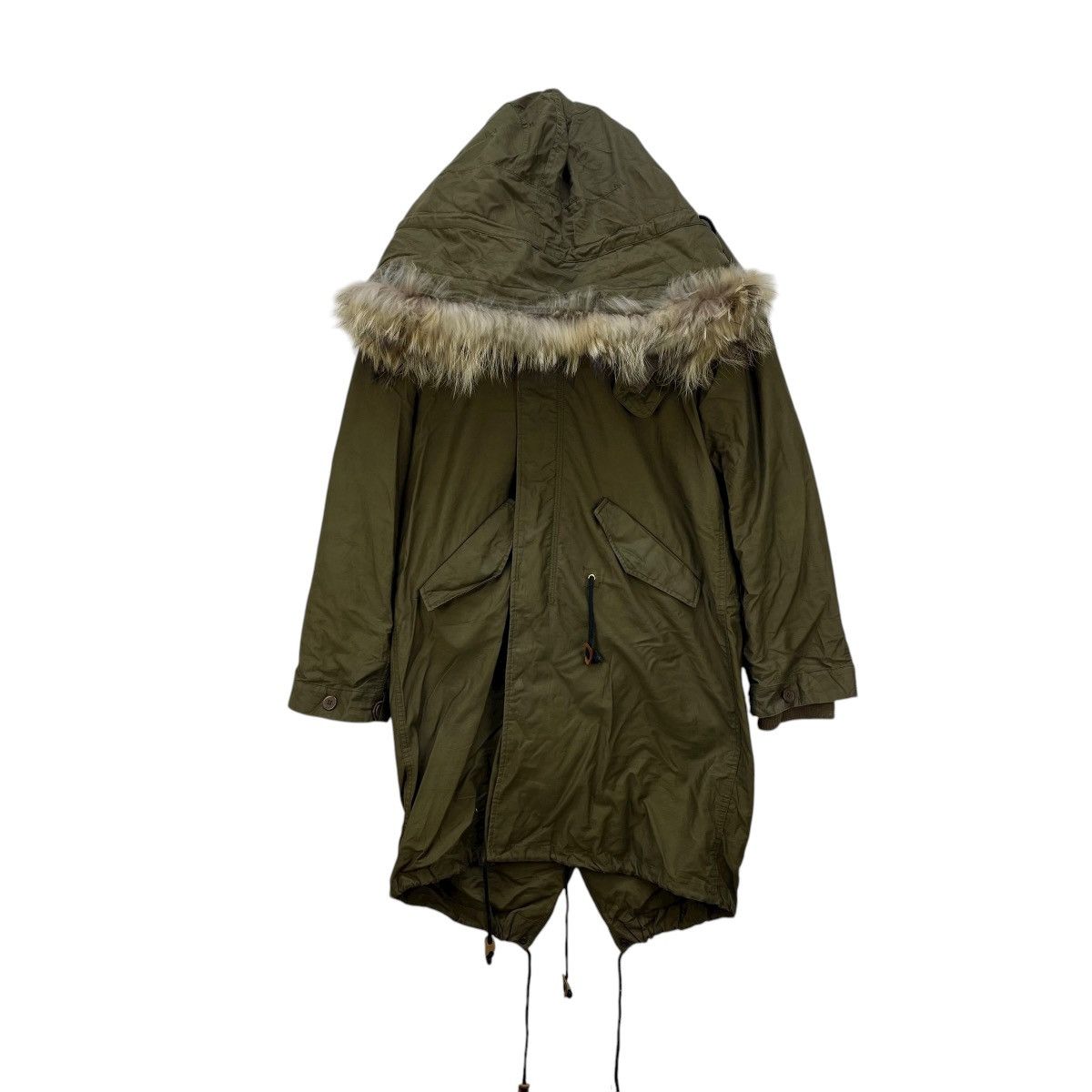 Japanese Brand 💥Japanese Brand Giacometti Faux Fur Hooded Parka Fishtail Size M / US 6-8 / IT 42-44 - 1 Thumbnail
