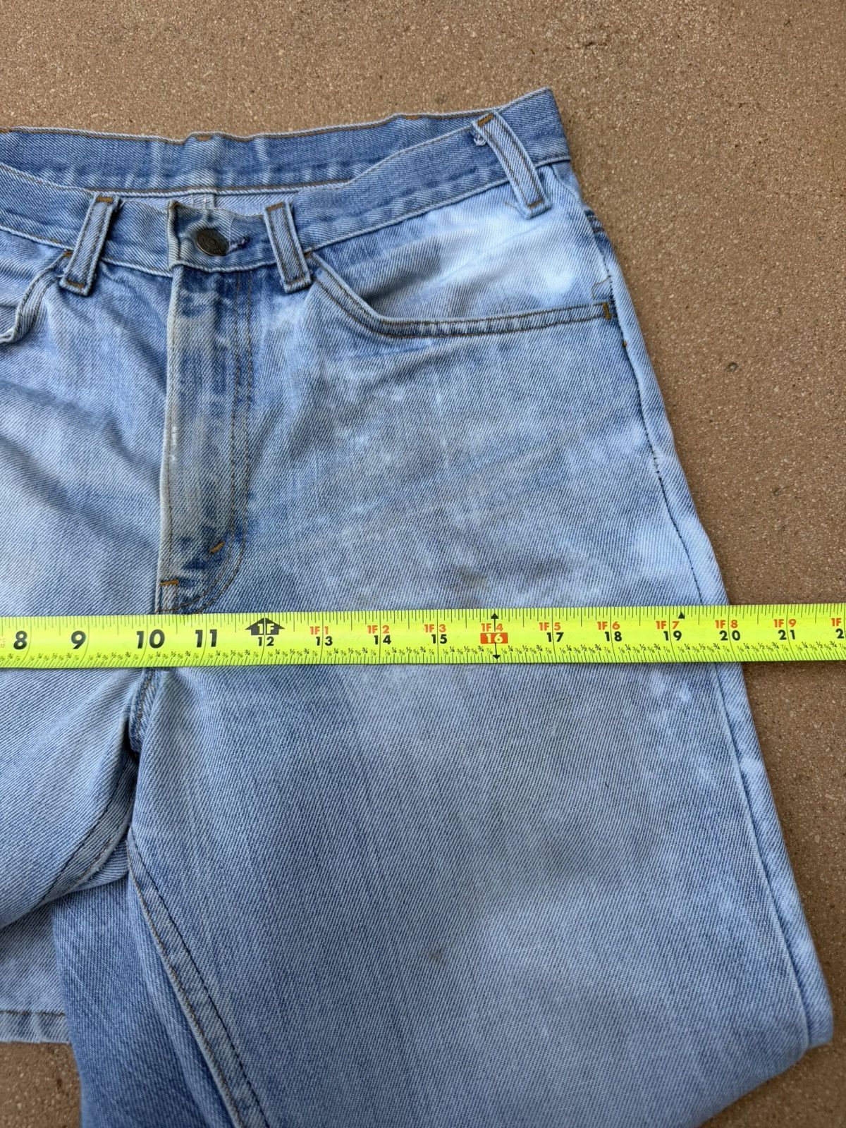 Levi's Vtg 70’s Levi’s 646 Orange Tab Bellbottom Flare Jeans 31x31 Size US 31 - 12 Thumbnail