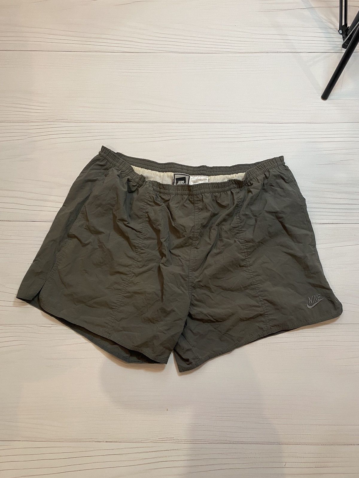 Nike × Vintage Vintage 90’s Nike y2k nylon shorts Size US 37 - 1 Thumbnail