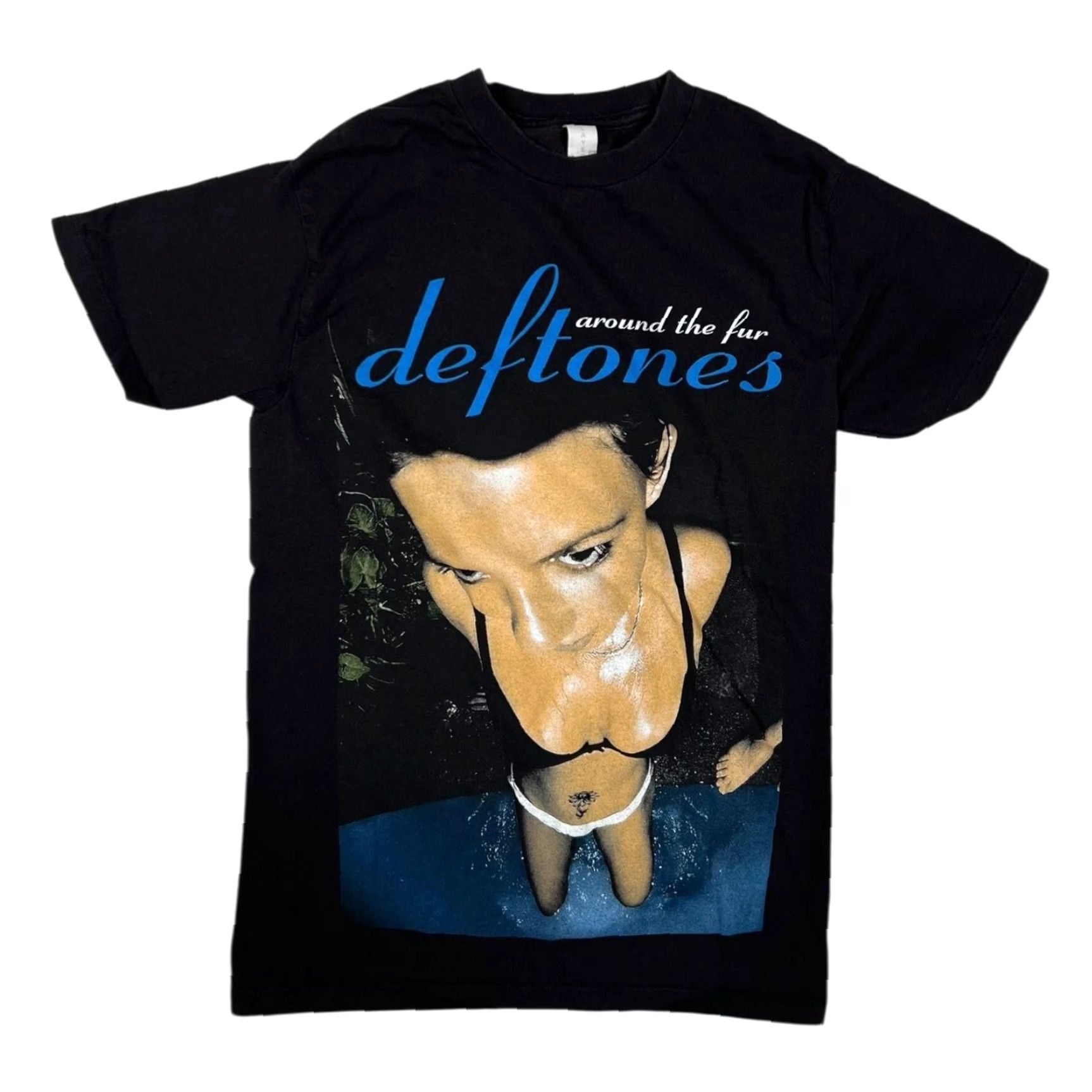 Vintage VINTAGE Deftones Around The Fur T-Shirt Mens S Black Album Band Graphic 90s Retro Mens Small Black Shirt Size US S / EU 44-46 / 1 - 2 Thumbnail