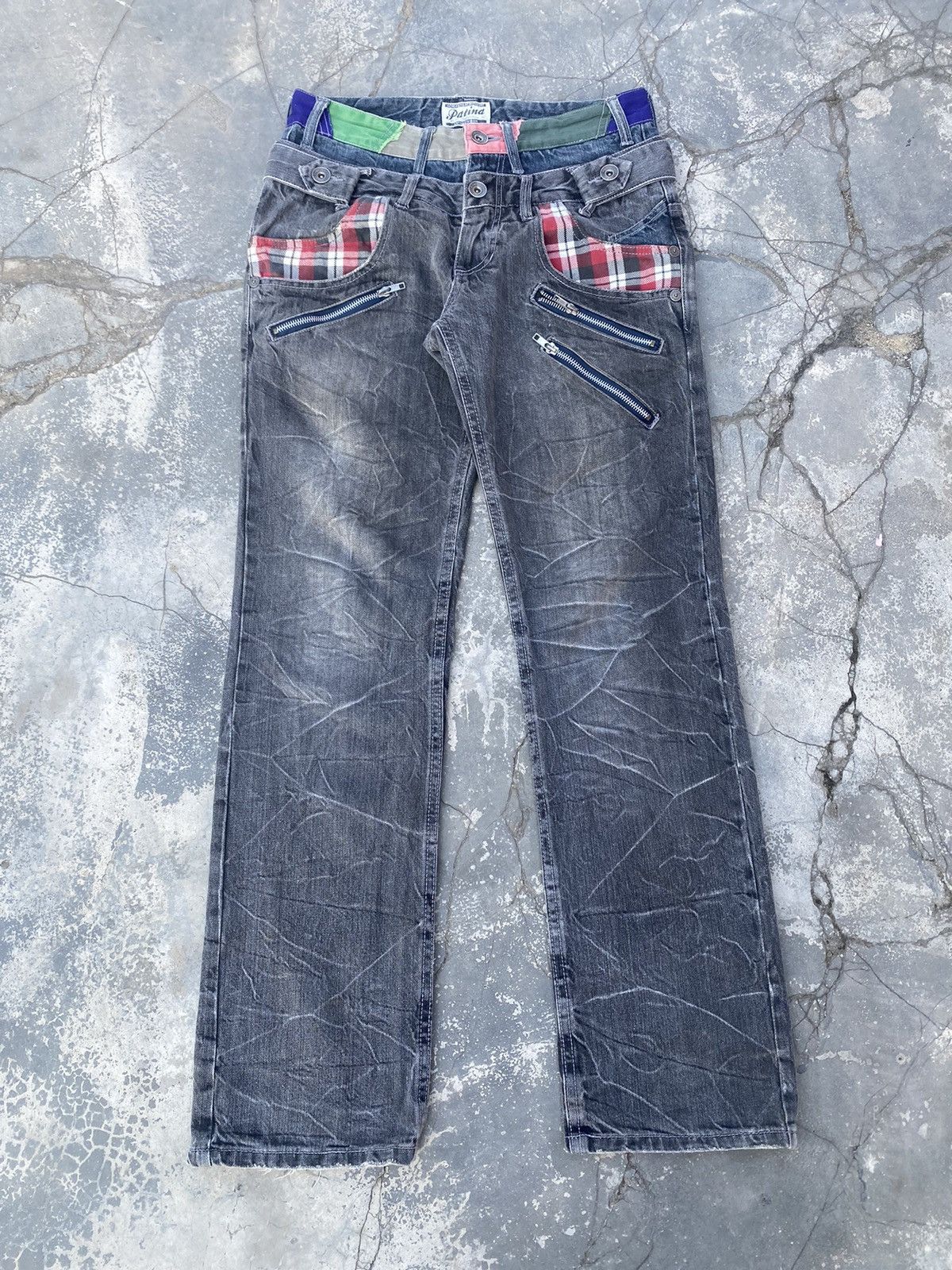 If Six Was Nine PATINA Double Waist Zipper Jeans Size US 28 / EU 44 - 1 Thumbnail