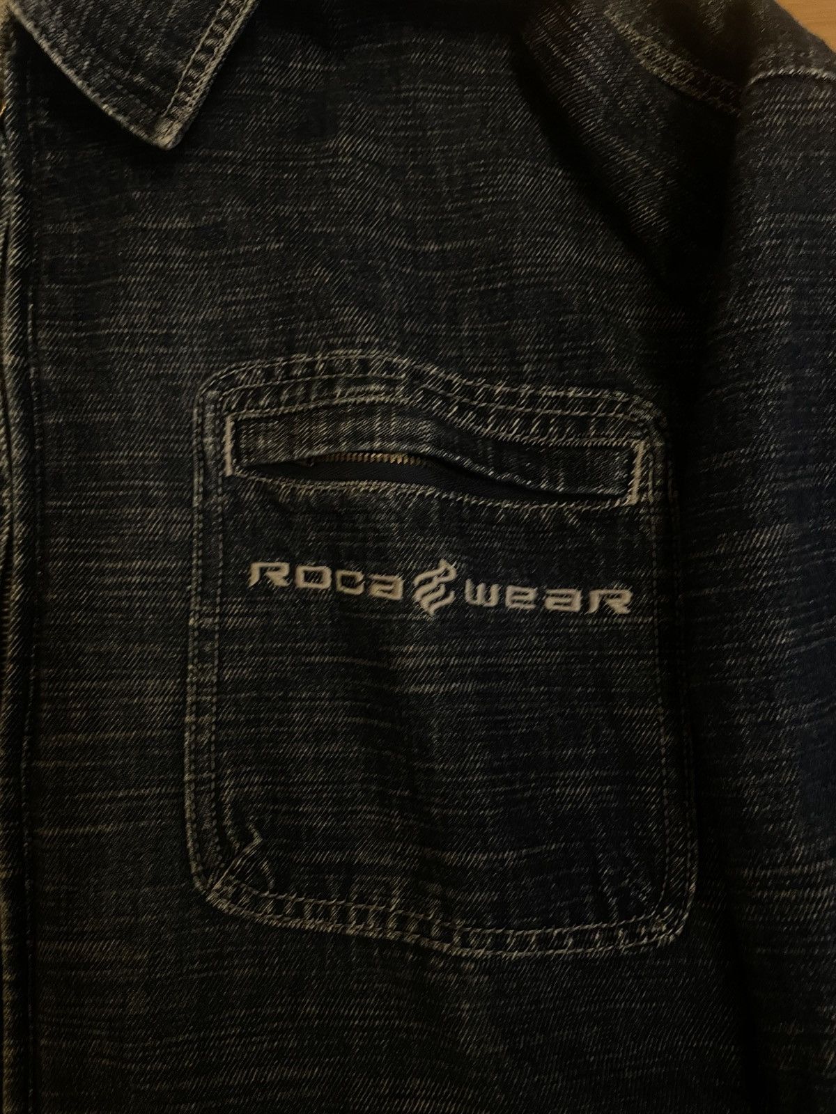 Ecko Unltd. × Pelle Pelle × Rocawear Vintage RocaWear Pelle Pelle style Denim Zip Up jacket 3XL Size US XXL / EU 58 / 5 - 6 Thumbnail