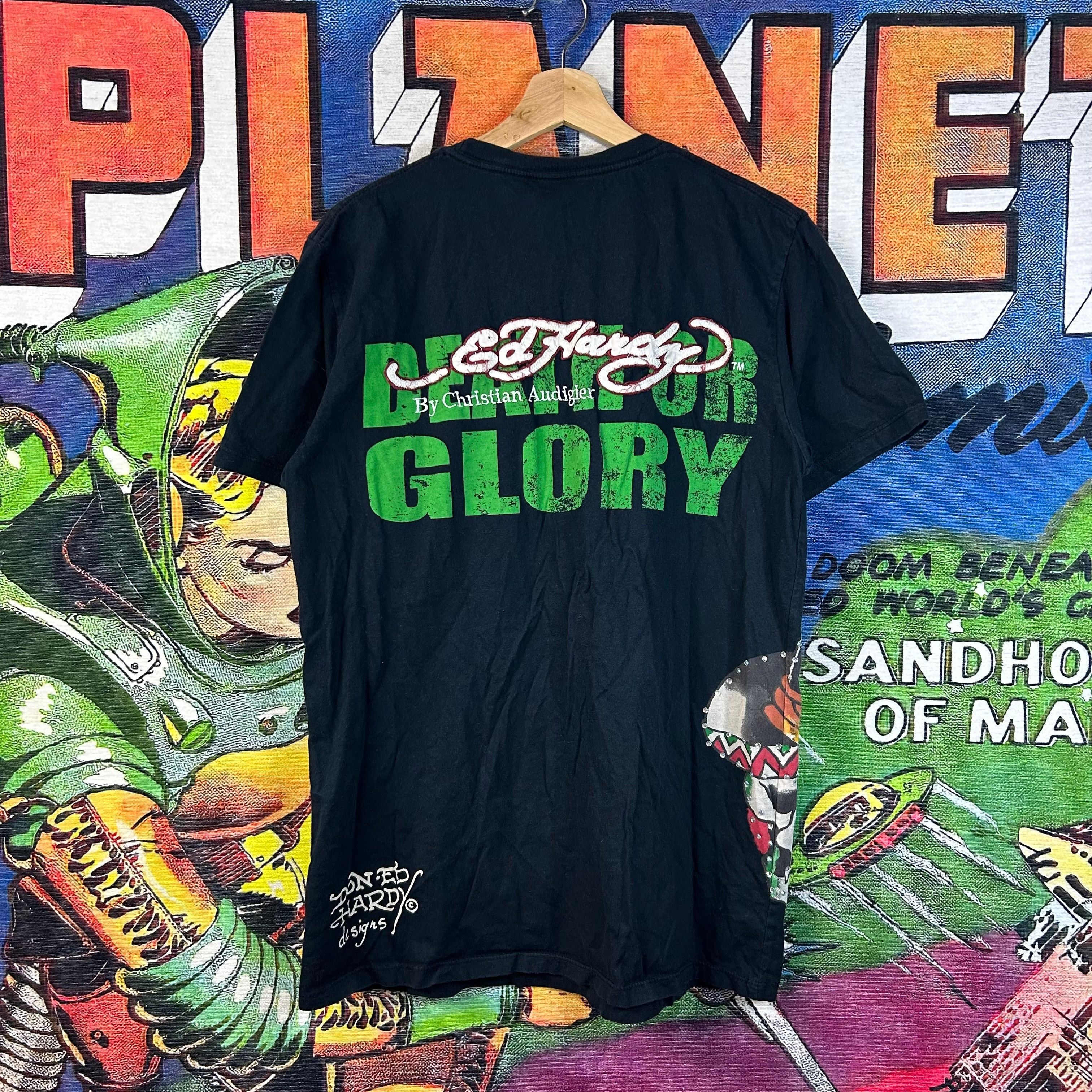 Ed Hardy Y2K Ed Hardy ‘Death or Glory’ Tee Size Large Size US L / EU 52-54 / 3 - 2 Thumbnail