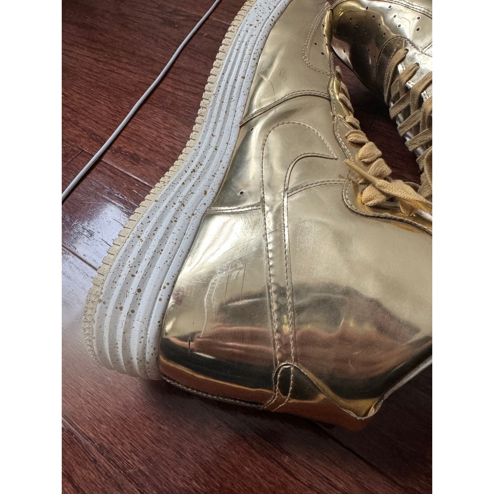 Nike Lunar Force 1 Hi Sp 'Liquid Gold' Size US 12 / EU 45 - 7 Thumbnail